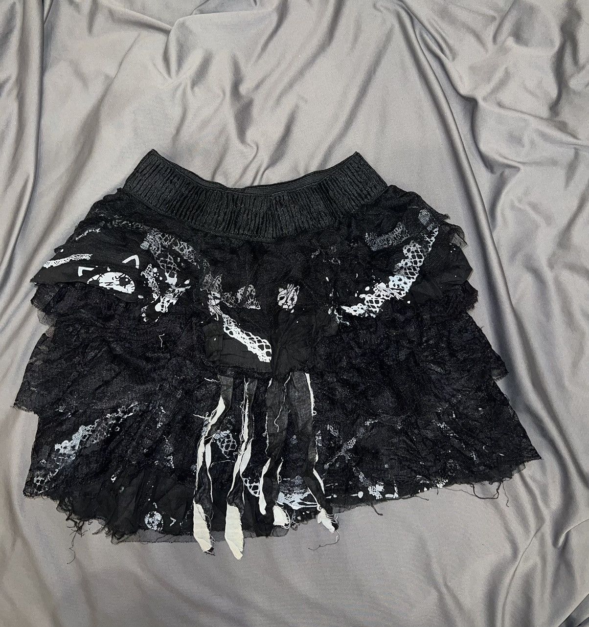 Japanese Brand H.naoto Hangry & Angry lace tutu skirt 🧛🏻‍♀️☠️ Size 26" / US 2 / IT 38 - 2 Thumbnail
