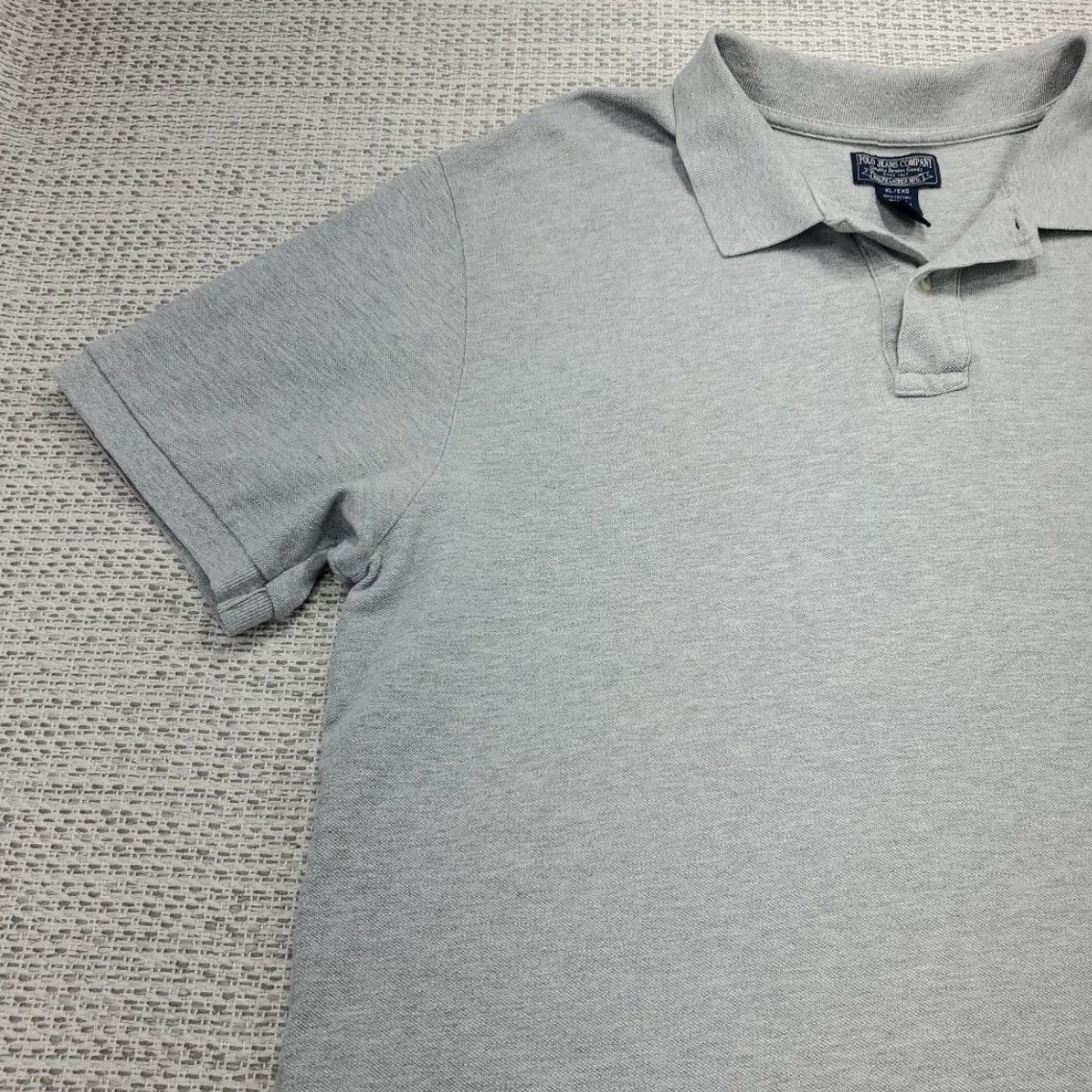 Ralph Lauren Polo Jeans Company Shirt Mens XL Gray Cotton American Flag RL Logo Rugby Shirt Size US XL / EU 56 / 4 - 3 Thumbnail