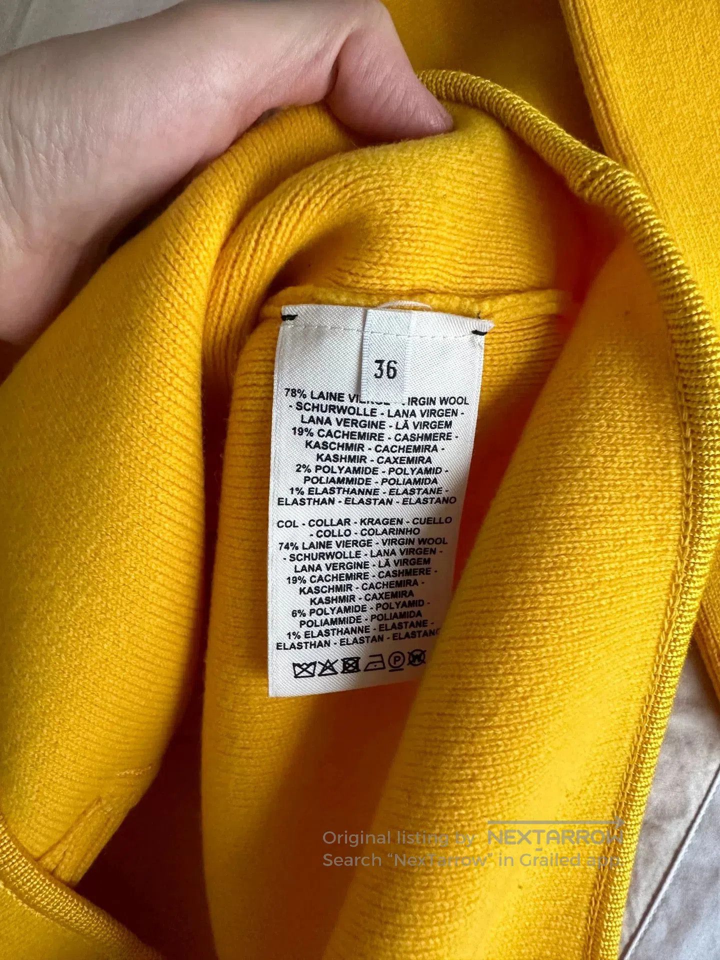 Hermes Hermes Yellow Knit Pullover Sweater. Size US M / EU 48-50 / 2 - 4 Thumbnail
