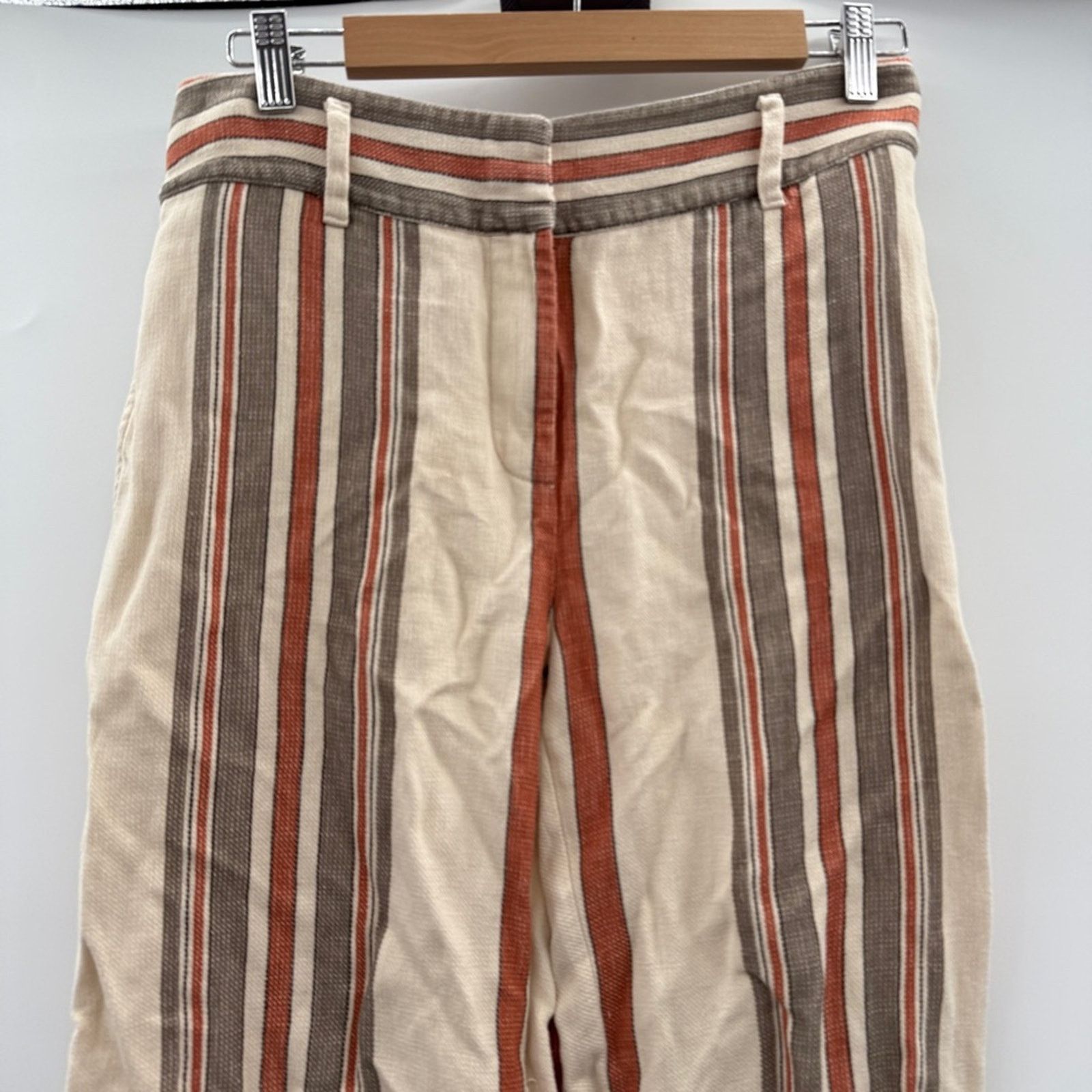 Rebecca Minkoff Rebecca Minkoff Molly Striped High Rise Straight Pants 4 Size 27" / US 4 / IT 40 - 3 Thumbnail