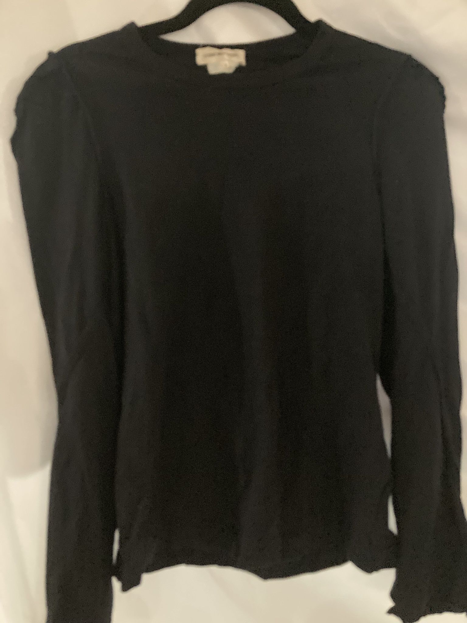 Comme des Garcons Comme des Garçons AD2003 Black Raw Edge Long Sleeve Top Size S / US 4 / IT 40 - 5 Thumbnail
