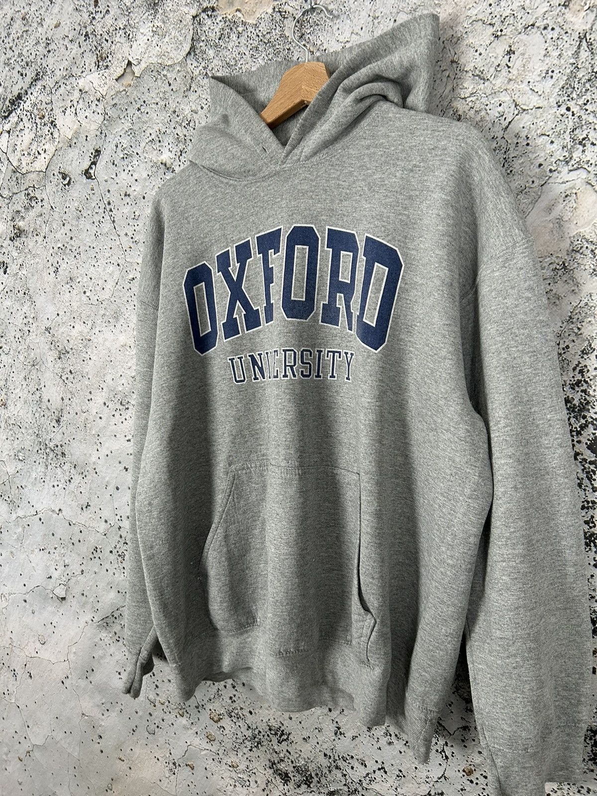 Vintage Vintage Oxford University Spellout Hoodie Streetwear Rare Size US L / EU 52-54 / 3 - 2 Thumbnail