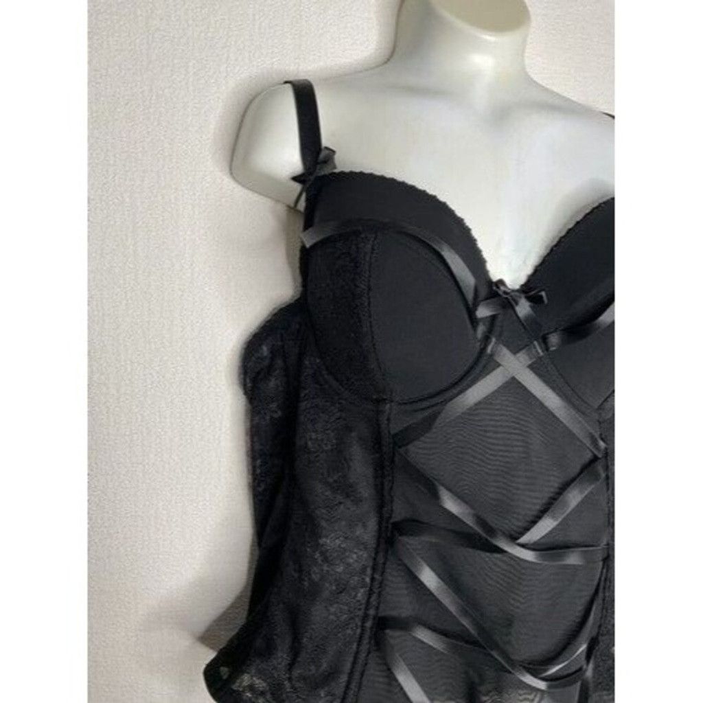 Other NWT Adore Me Black Bustier Lace Up Corset Lingerie Women 40B Size ONE SIZE - 7 Thumbnail