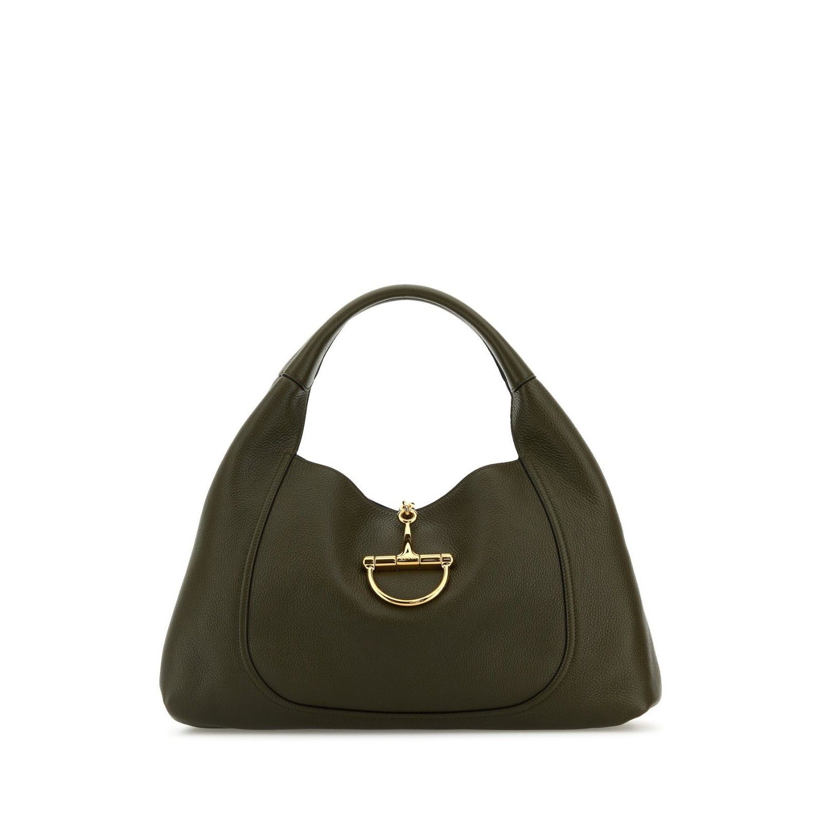 Gucci GUCCI Softbit Maxi $3650 Forest Green Grained Leather Should Size ONE SIZE - 1 Thumbnail