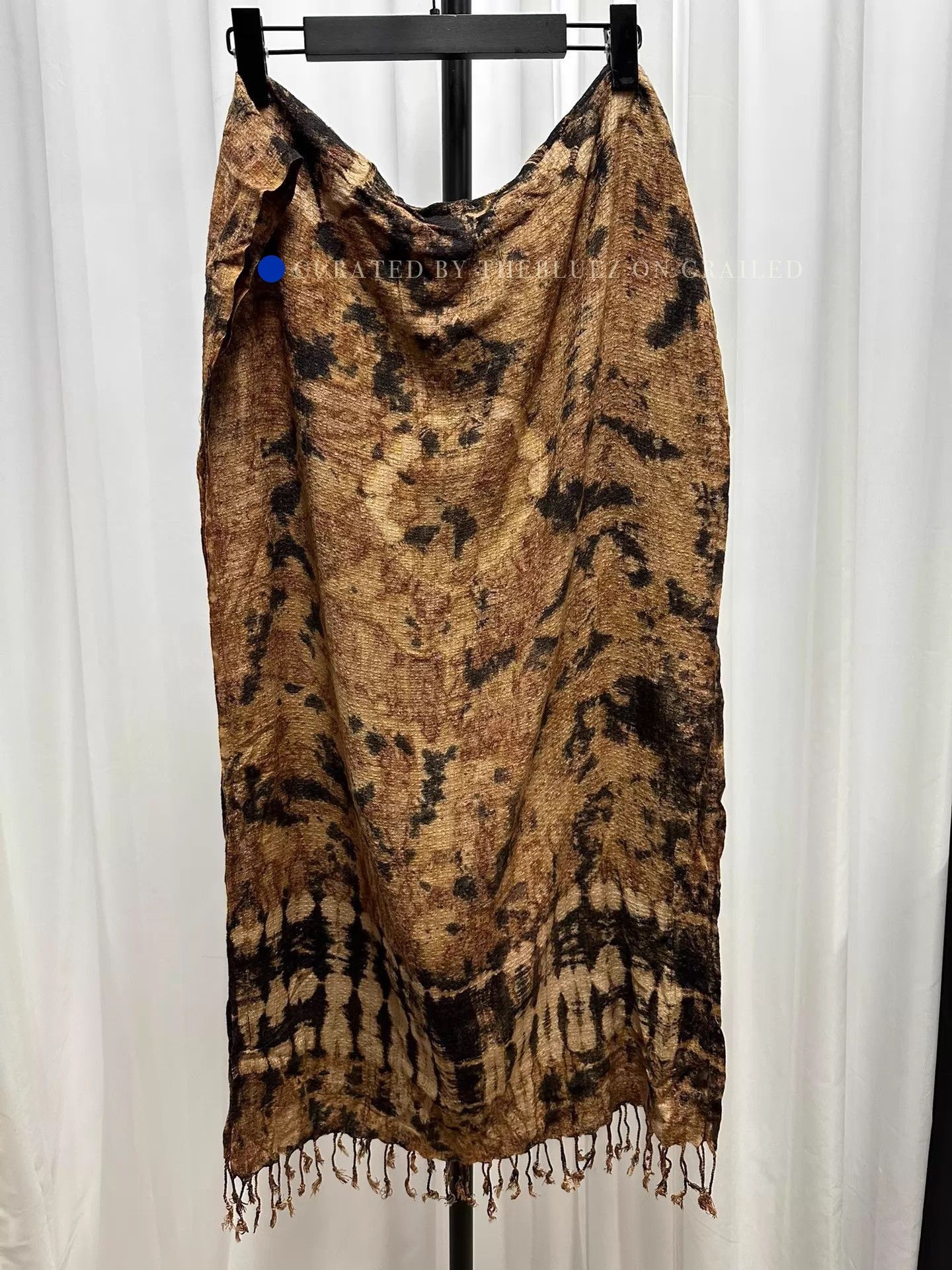 Yohji Yamamoto Unique Wasteland Dye Scarf in Brown Size ONE SIZE - 1 Thumbnail