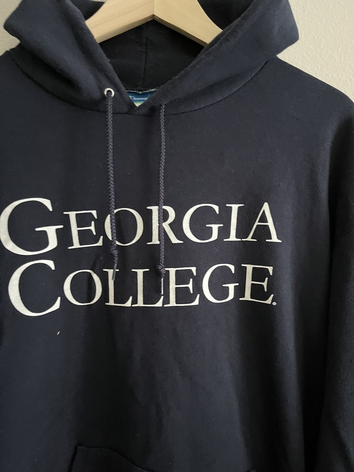 Vintage Vintage 'Georgia College' Champion Hoodie Size US XL / EU 56 / 4 - 2 Thumbnail