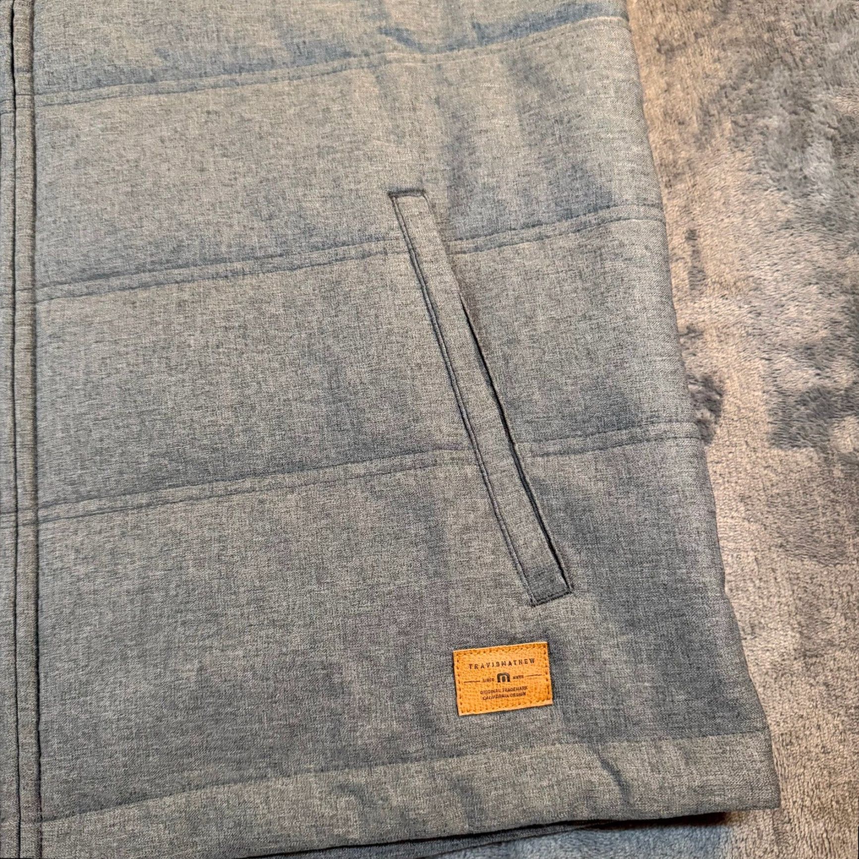 TravisMathew TravisMathew Scavenger Quilted Vest Hoodie Heather Dark Grey Men's Large NWT Size US L / EU 52-54 / 3 - 7 Thumbnail