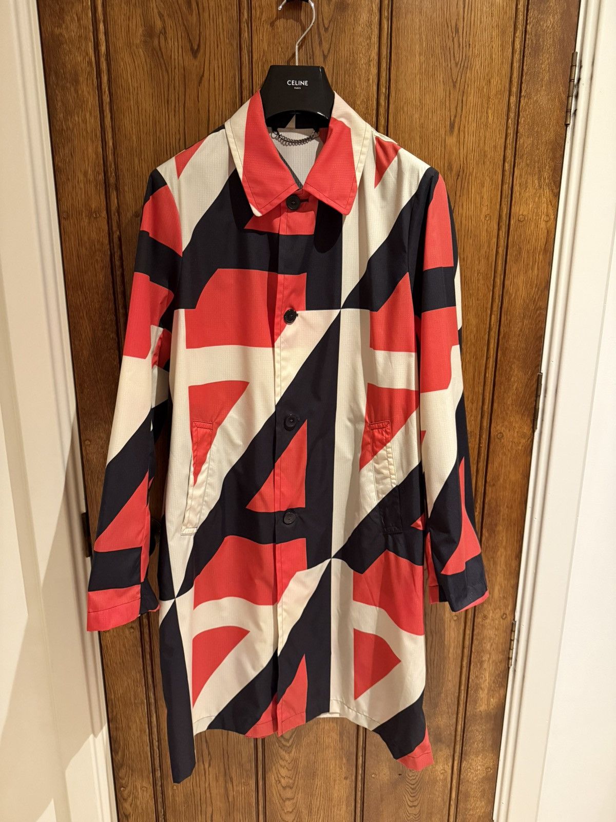 Dries Van Noten SS22 Dries Van Noten Geometric Antwerp long coat jacket Size US M / EU 48-50 / 2 - 2 Thumbnail