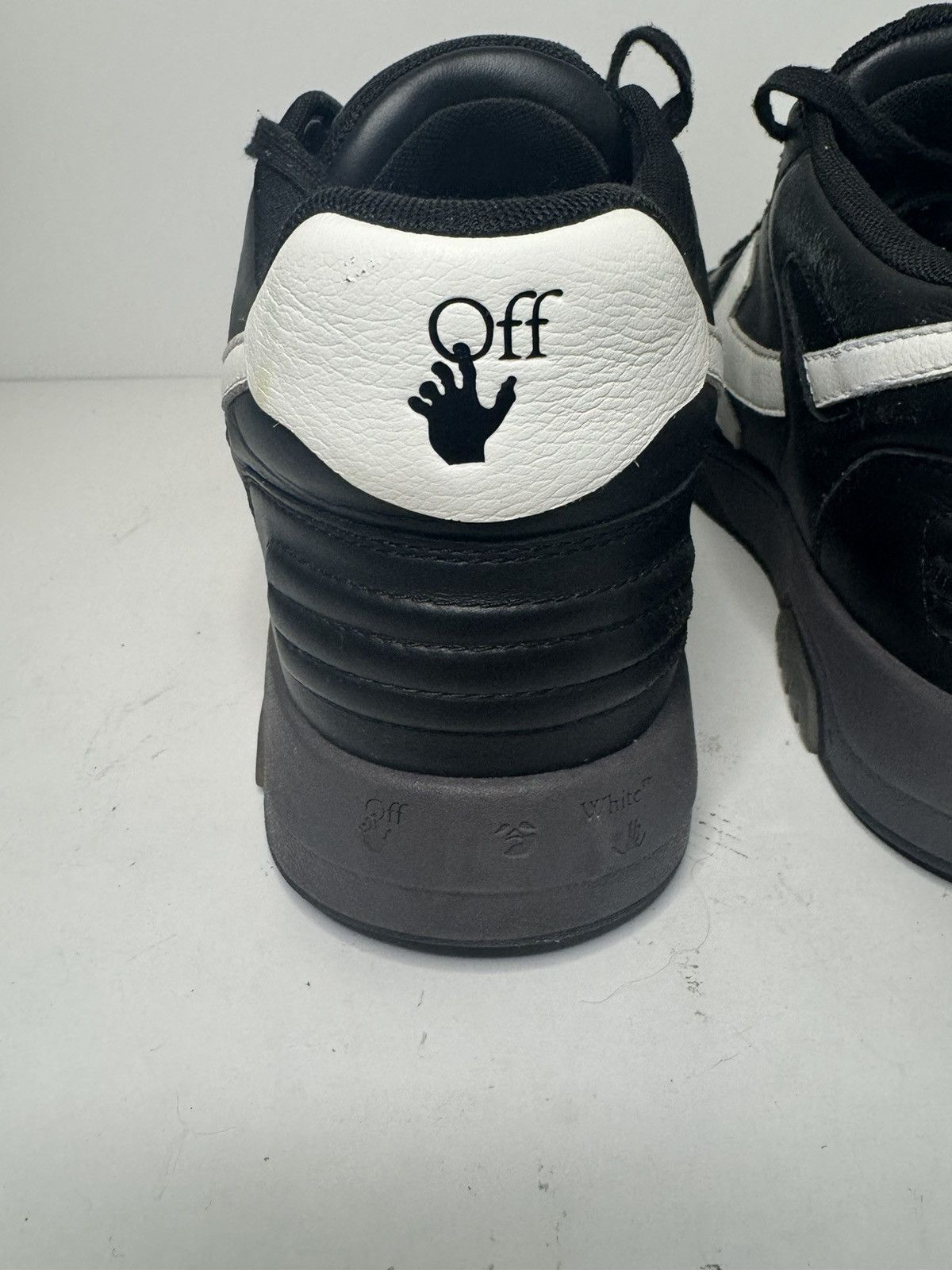 Off-White Off-White Out Of Office Black Sneakers Size US 11 / EU 44 - 4 Thumbnail
