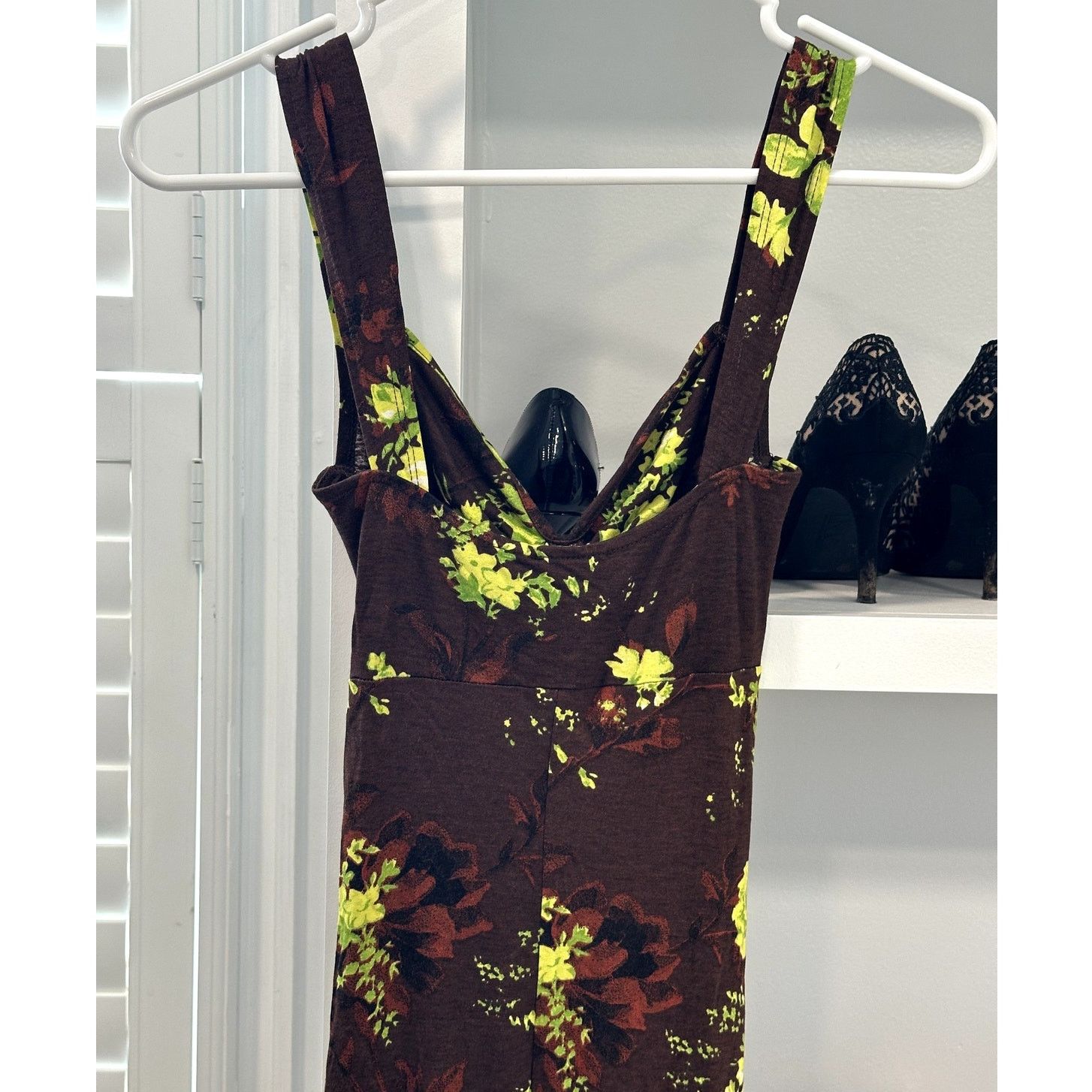 Asos ASOS Petite Corset Button Ruched Midi Dress Floral 2 NWT Size XS / US 0-2 / IT 36-38 - 6 Thumbnail