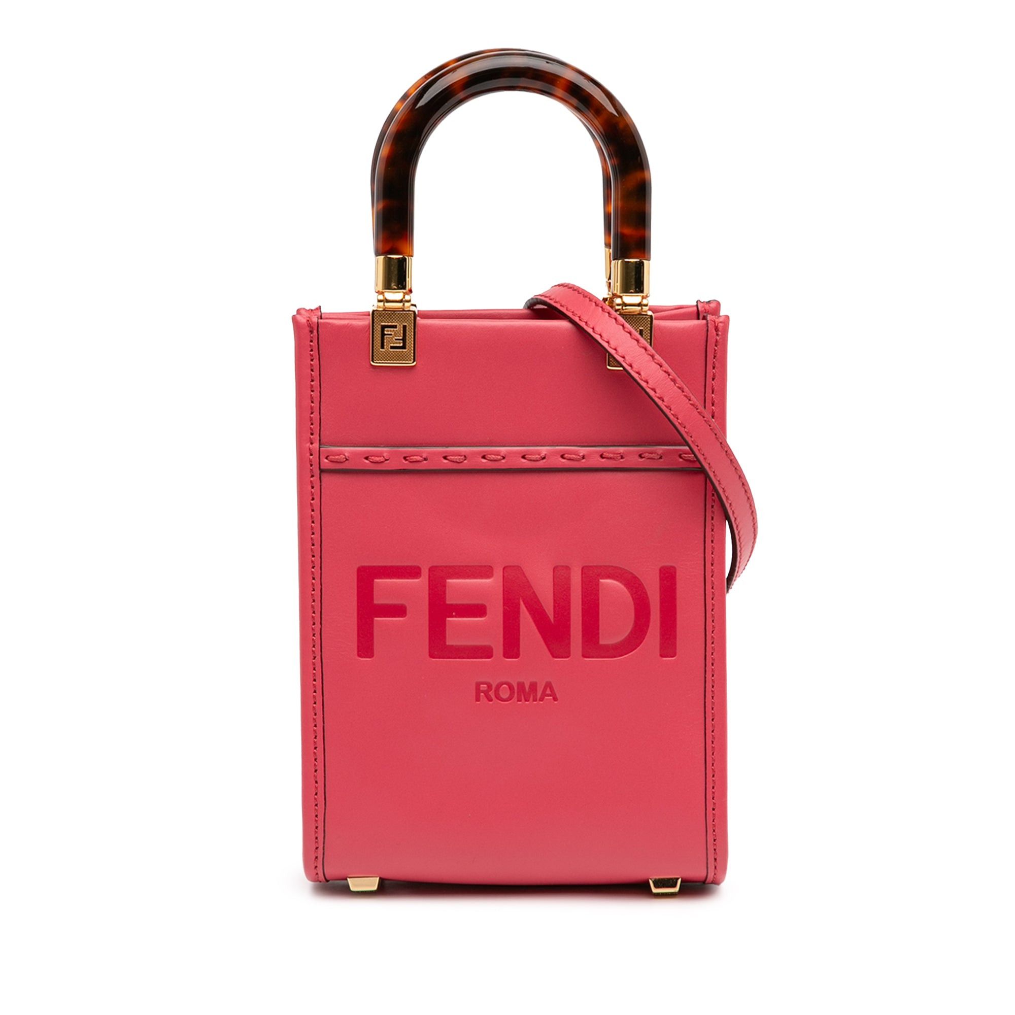 Fendi Mini Leather Sunshine Shopper Tote Size ONE SIZE - 1 Thumbnail
