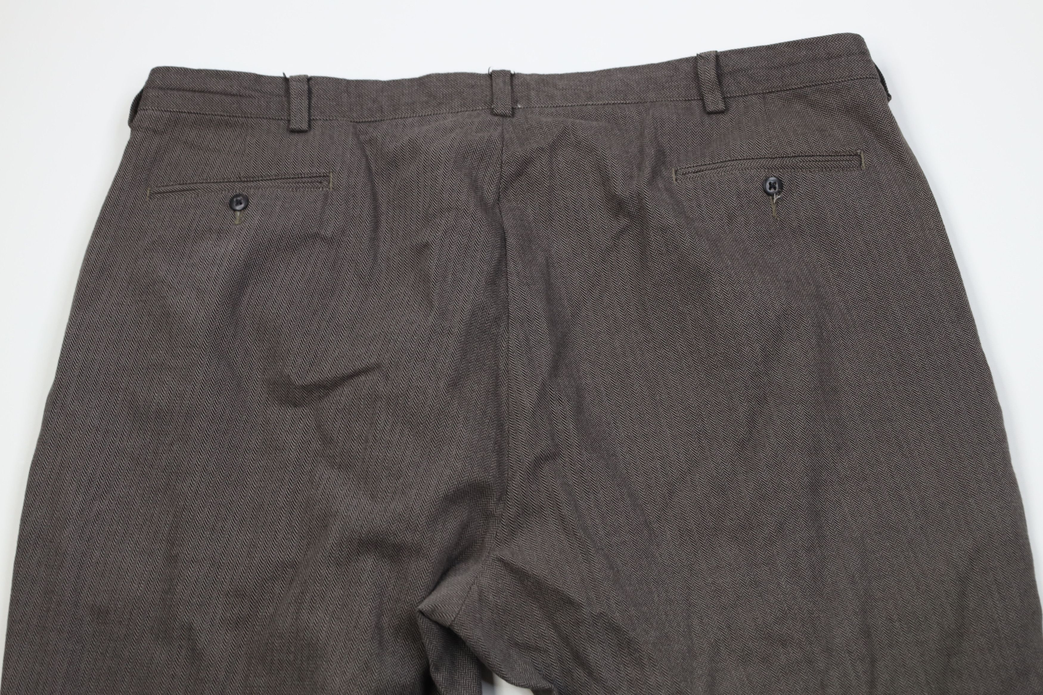 Polo Ralph Lauren Vintage 90s Ralph Lauren Herringbone Wide Leg Chino Pants Size US 42 / EU 58 - 12 Thumbnail