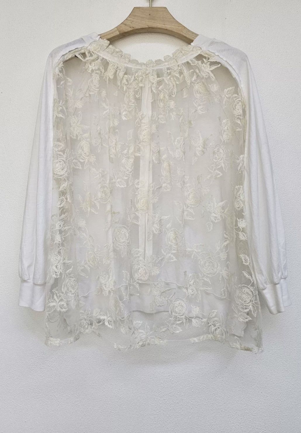 Ann Demeulemeester Ann demeulemeester lace sweatshirt Size S / US 4 / IT 40 - 1 Thumbnail