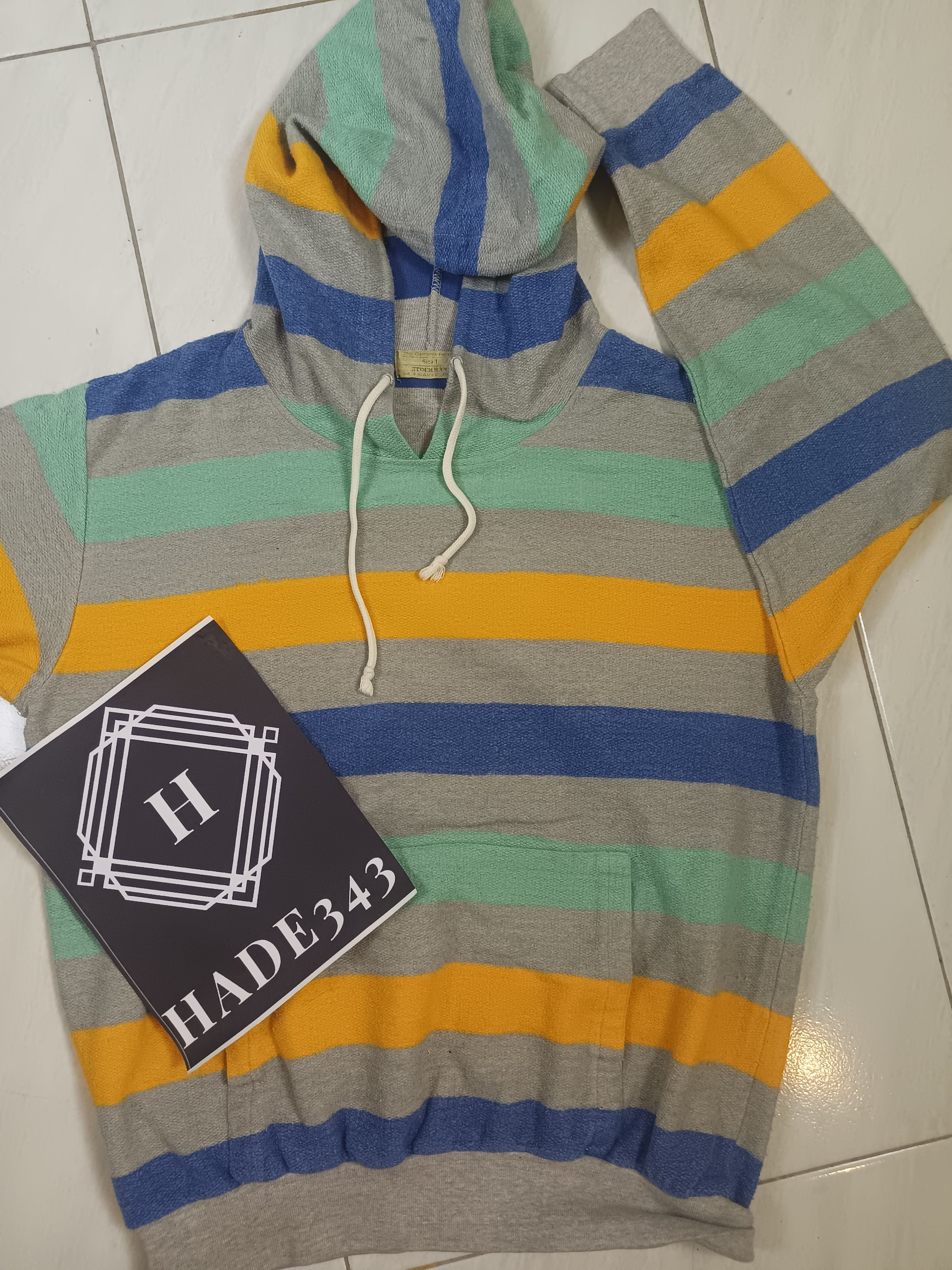 If Six Was Nine × Japanese Brand STOCKMAN Striped Hoodie Multicolor Size M / US 6-8 / IT 42-44 - 11 Thumbnail