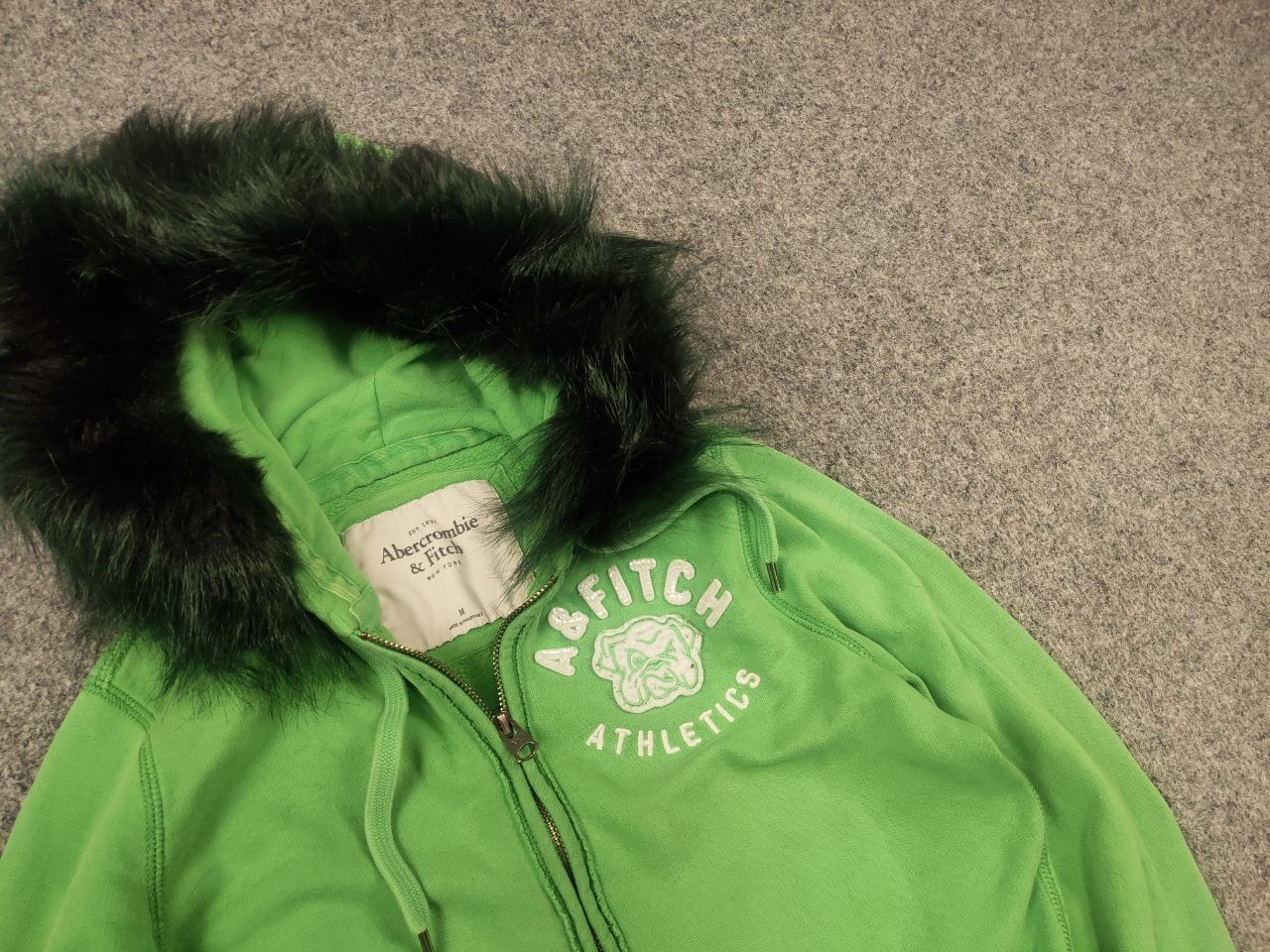 Abercrombie & Fitch Vintage Abercrombie Zip Fur Hoodie Y2K if six was nine LGB Size M / US 6-8 / IT 42-44 - 4 Thumbnail
