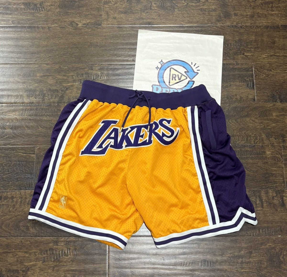 Just Don × Mitchell & Ness RARE AUTHENTIC MITCHELL NESS JUST DON LAKERS MESH SHORTS Size US 34 / EU 50 - 1 Thumbnail