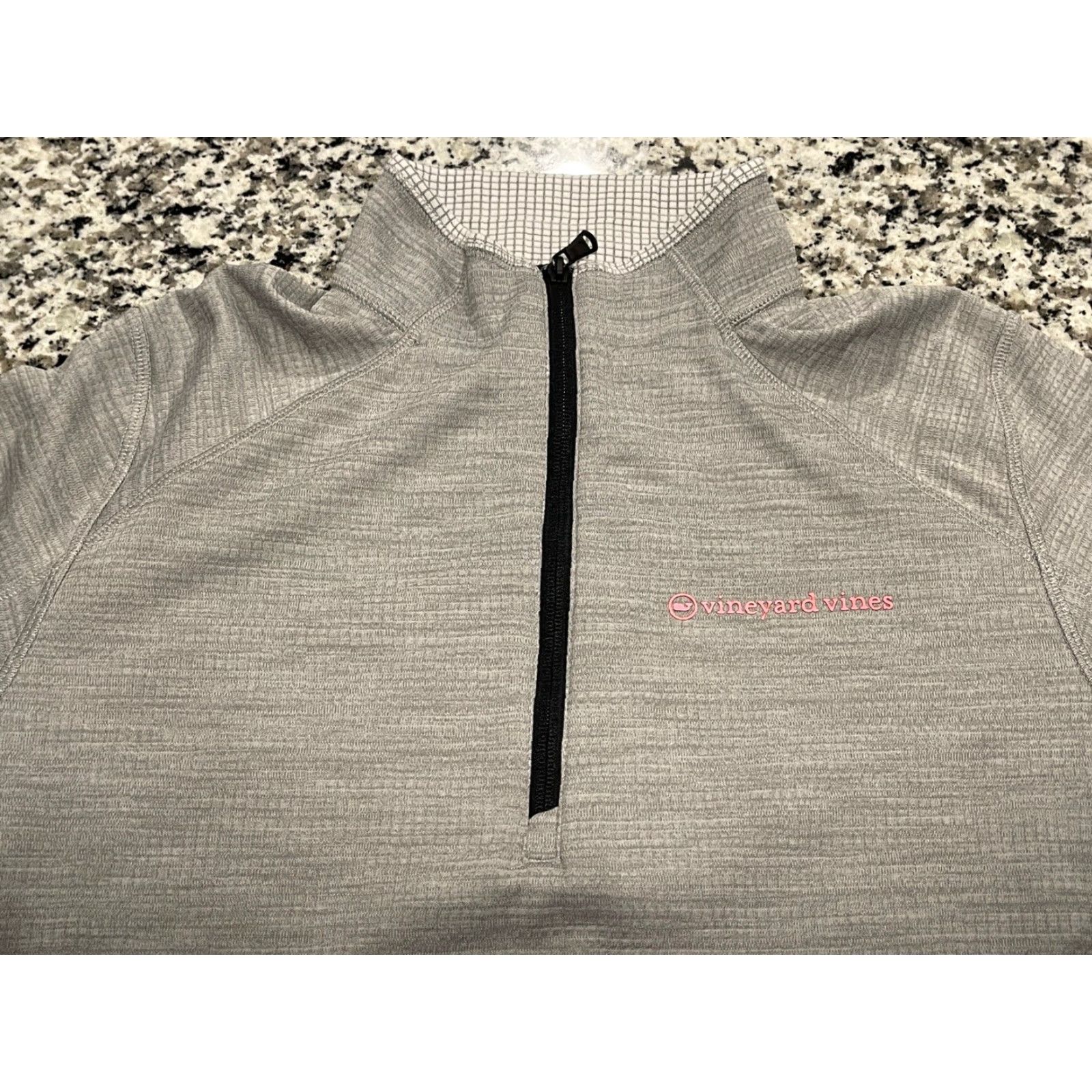 Vineyard Vines Vineyard Vines Performance Quarter Zip Pullover M Mens Gray Golf Activewear Shirt Size US M / EU 48-50 / 2 - 2 Thumbnail