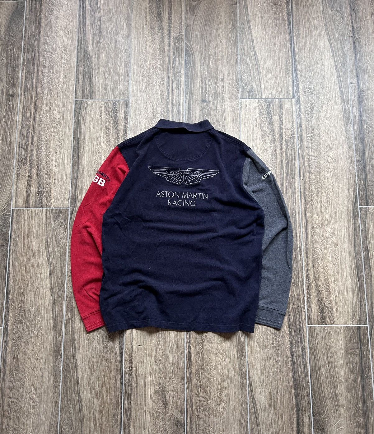 Hackett Vintage Hackett Aston Martin big logo long-sleeve shirt Size US XL / EU 56 / 4 - 2 Thumbnail