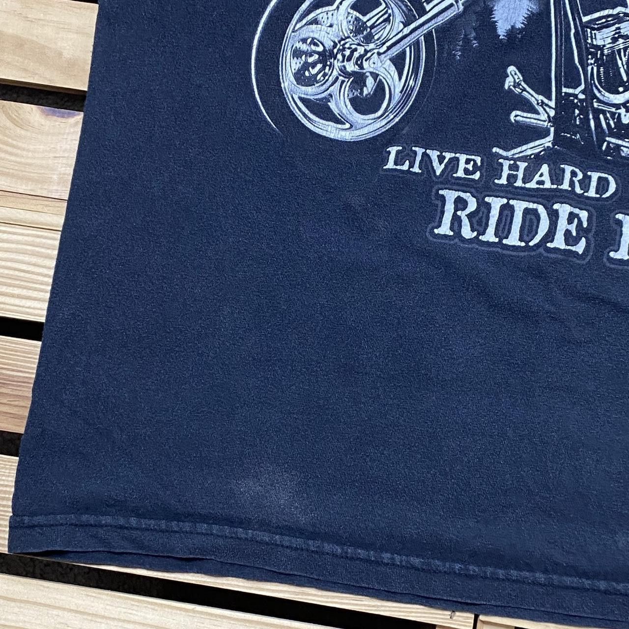 Other Vintage "Live Hard, Ride Hard" Black Biker Tee Size Large Size US L / EU 52-54 / 3 - 3 Thumbnail