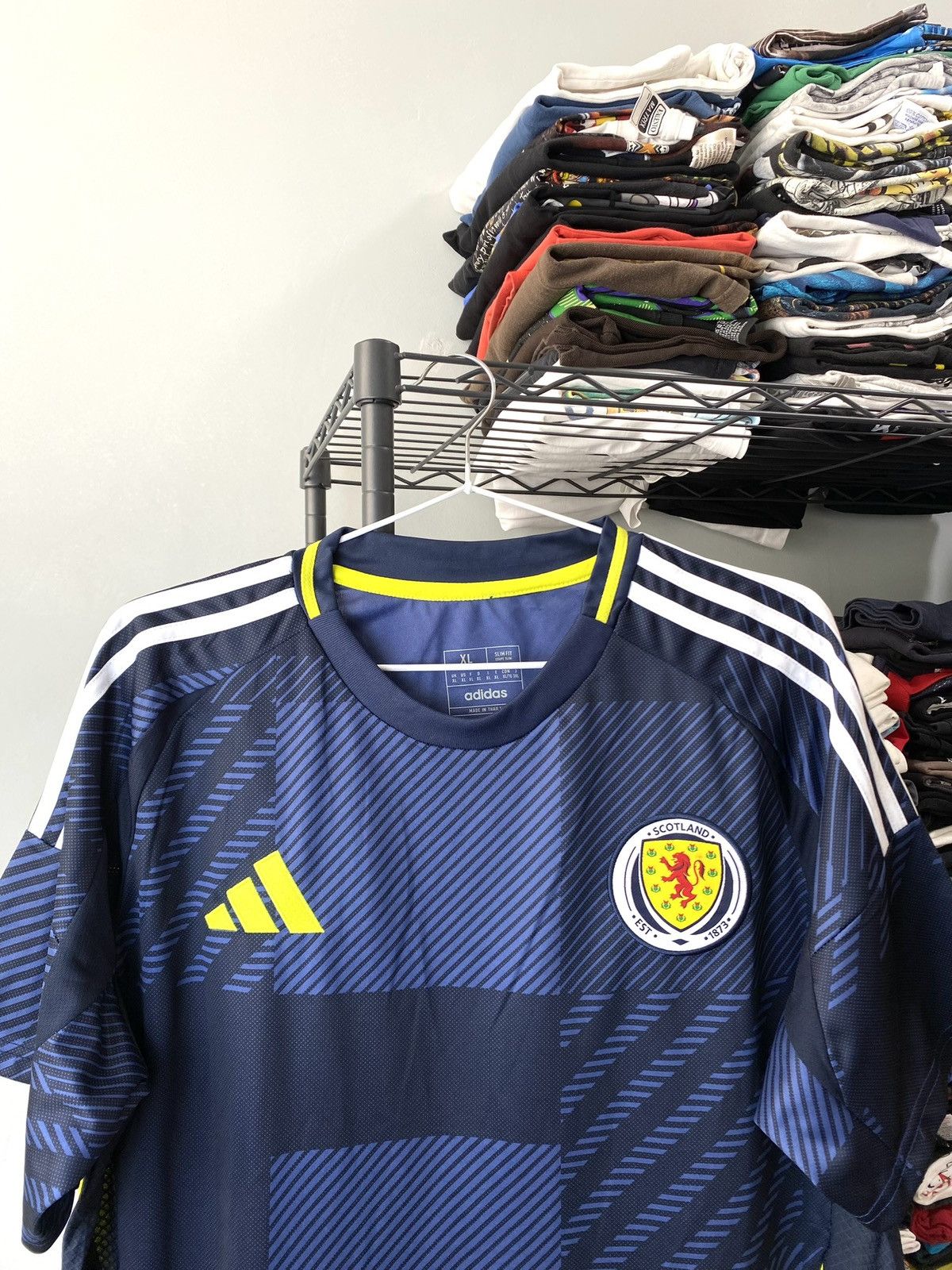 Adidas 2024 Adidas Scotland Soccer Jersey T Shirt Size US XL / EU 56 / 4 - 3 Thumbnail