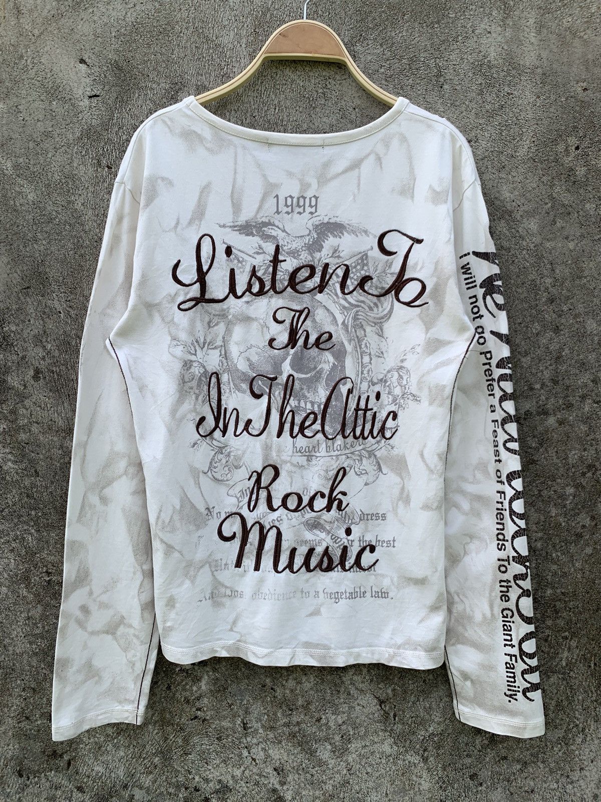 In The Attic 1999 in The Attic Rock music skull poem punk tee jpg style Size US M / EU 48-50 / 2 - 2 Thumbnail