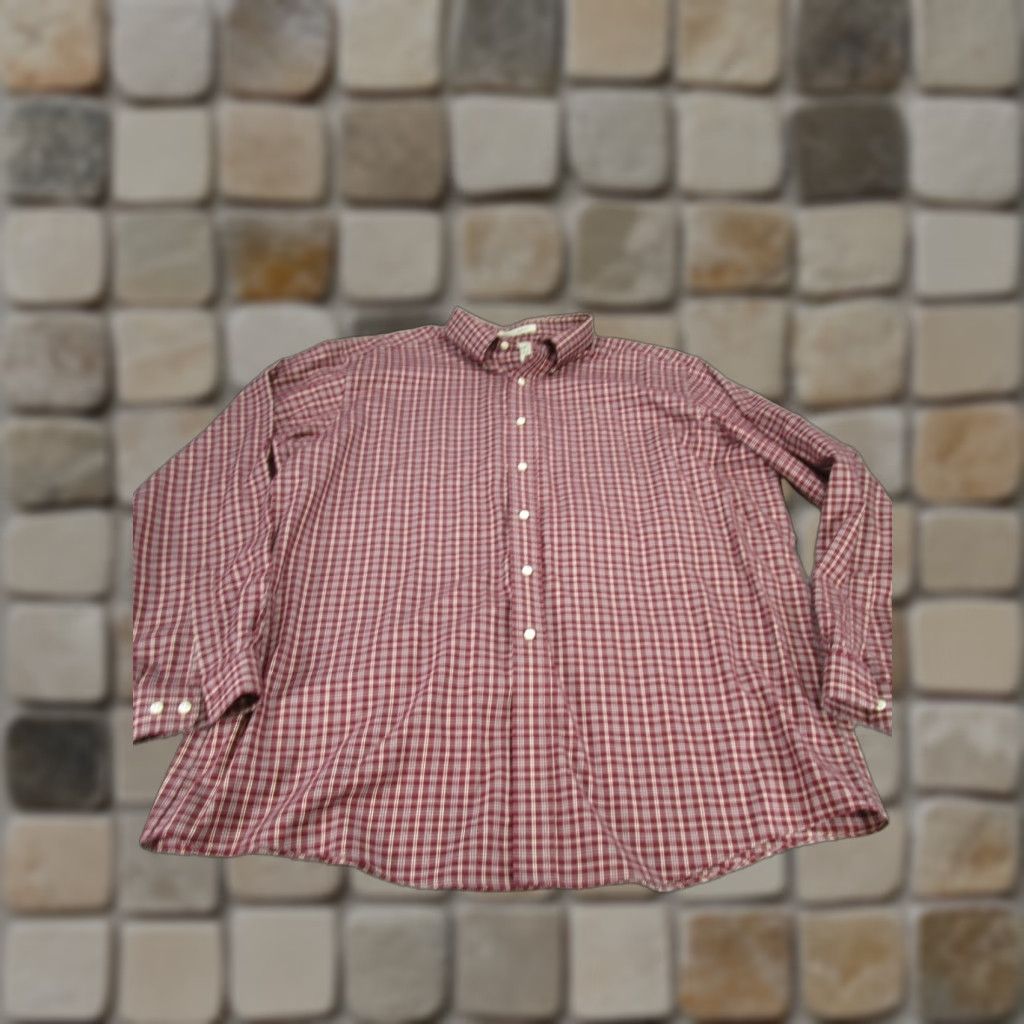 Vintage VINTAGE L.L. Bean Button-Up Shirt Mens 2XL Red Plaid Cotton Long Sleeve Outdoor Size US XXL / EU 58 / 5 - 1 Thumbnail