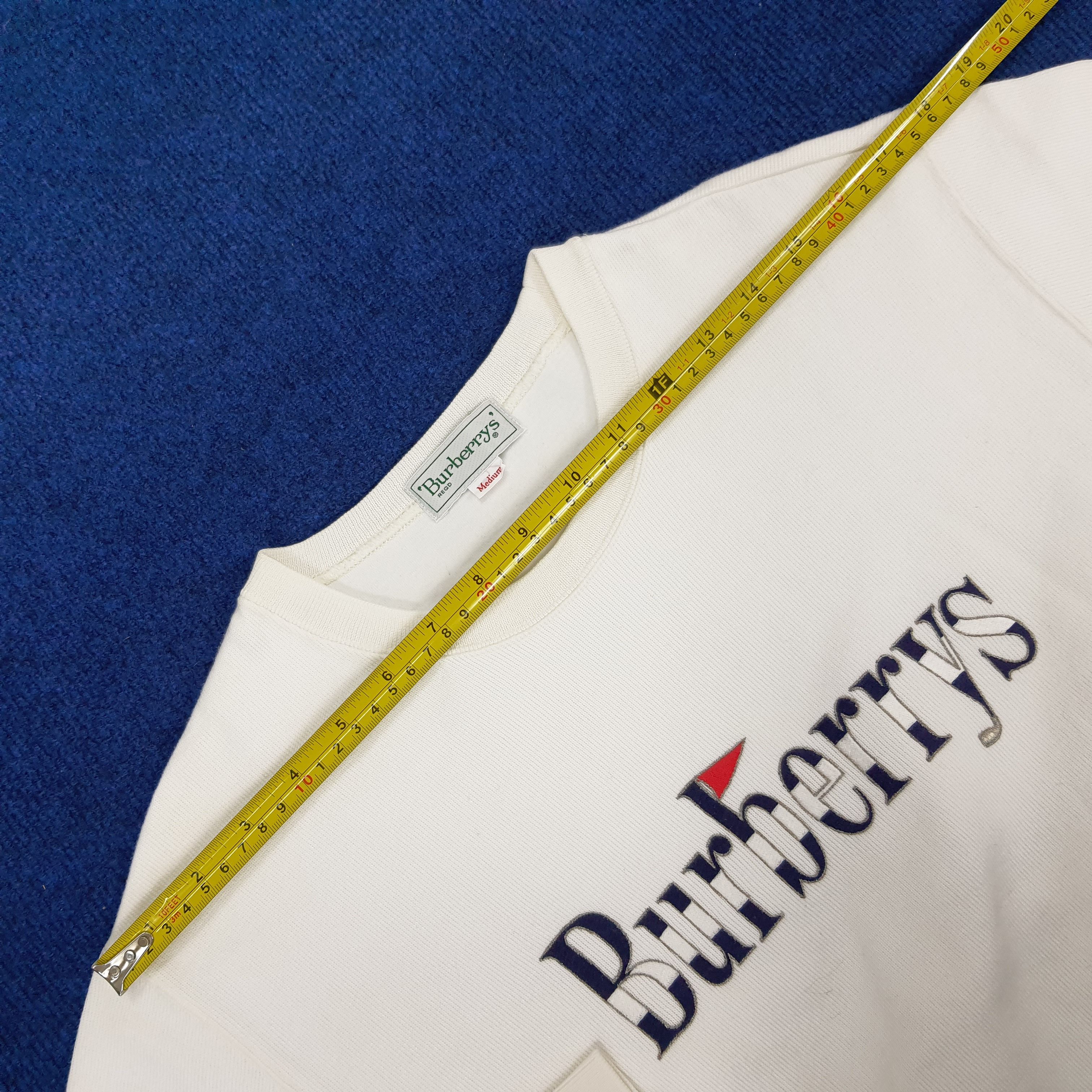Vintage Burberry Spell Out Flag Sweatshirt