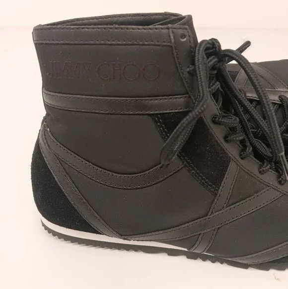 Jimmy Choo Jimmy Choo Kato Black High-Top Sneakers - EU36/US6 Size US 6 / IT 36 - 9 Thumbnail