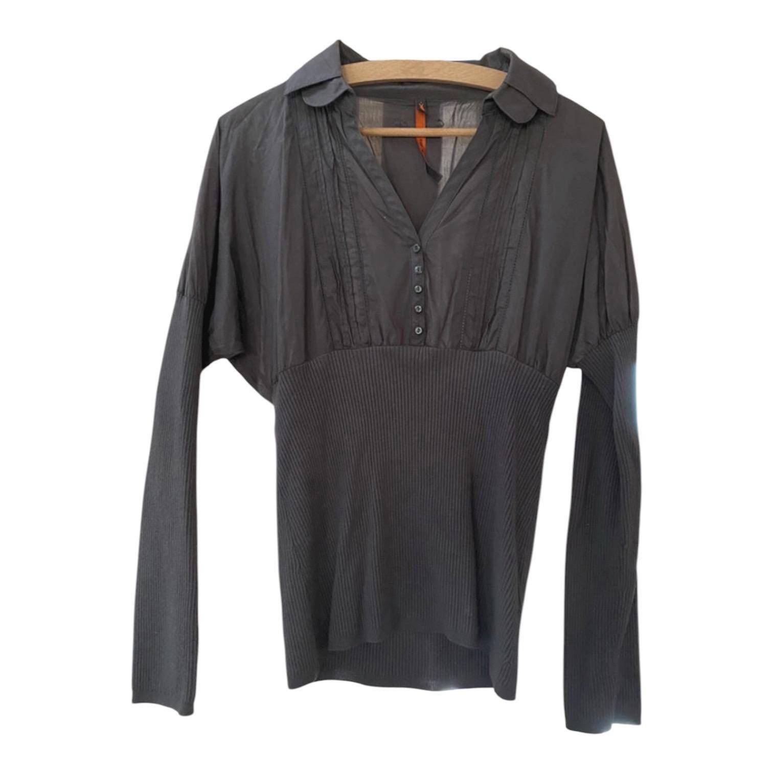 Cop Copine The Cop Copine Grey Long Cuffs Top Size ONE SIZE - 2 Thumbnail