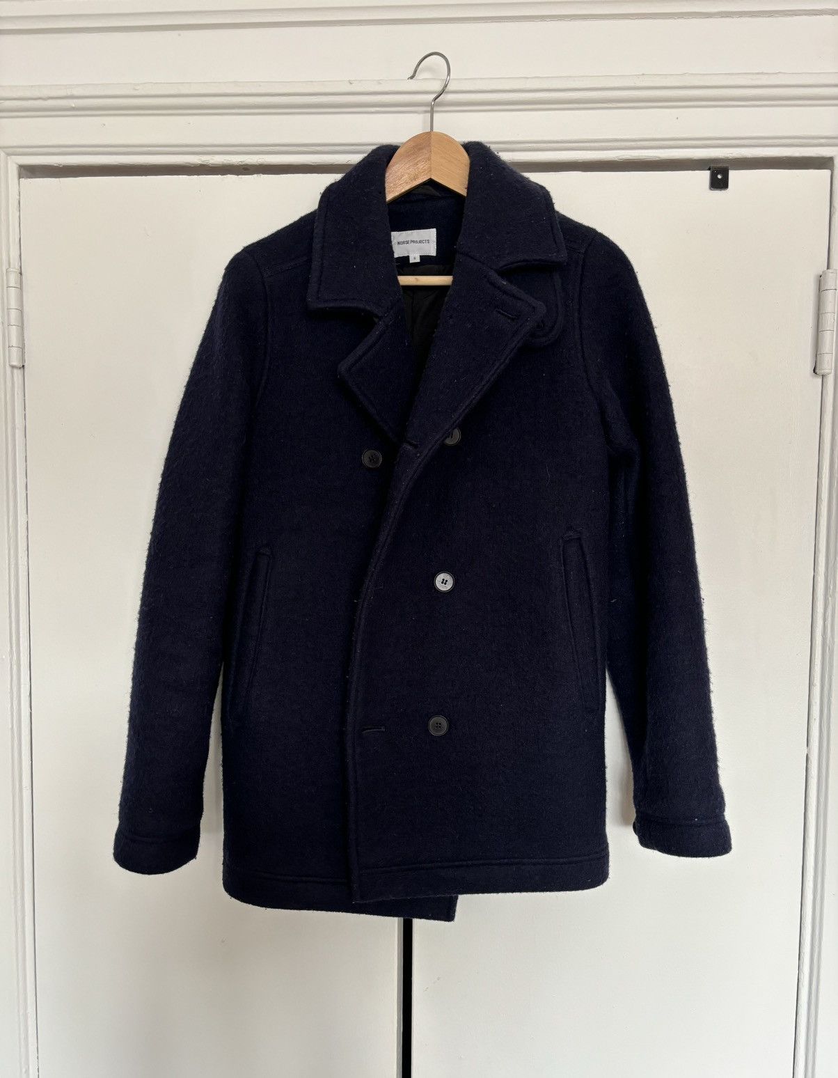 Norse Projects Norse Projects Birk Winter Wool Peacoat Grailed