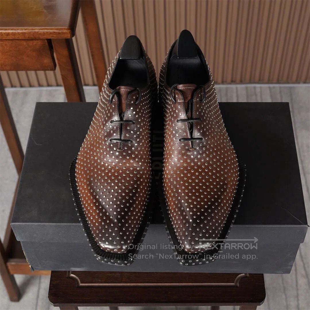 Berluti Berluti Studded Wholecut Oxford Shoes. Size US 7 / EU 40 - 3 Thumbnail