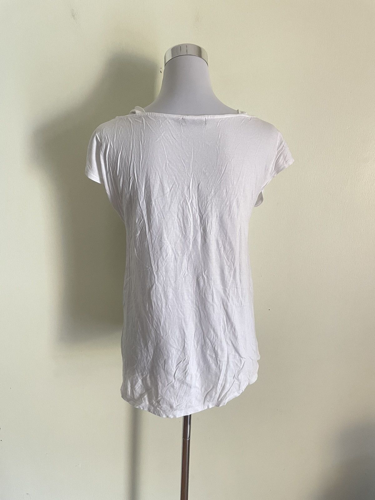 Japanese Brand Aula Aila White Blouse Size XS / US 0-2 / IT 36-38 - 2 Thumbnail