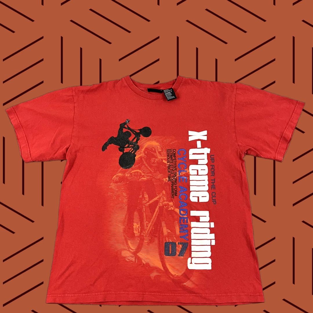 Vintage VINTAGE No Boundaries T-Shirt Men Medium Graphic Print BMX Cycle Academy 2000s Y2K Size US M / EU 48-50 / 2 - 1 Thumbnail