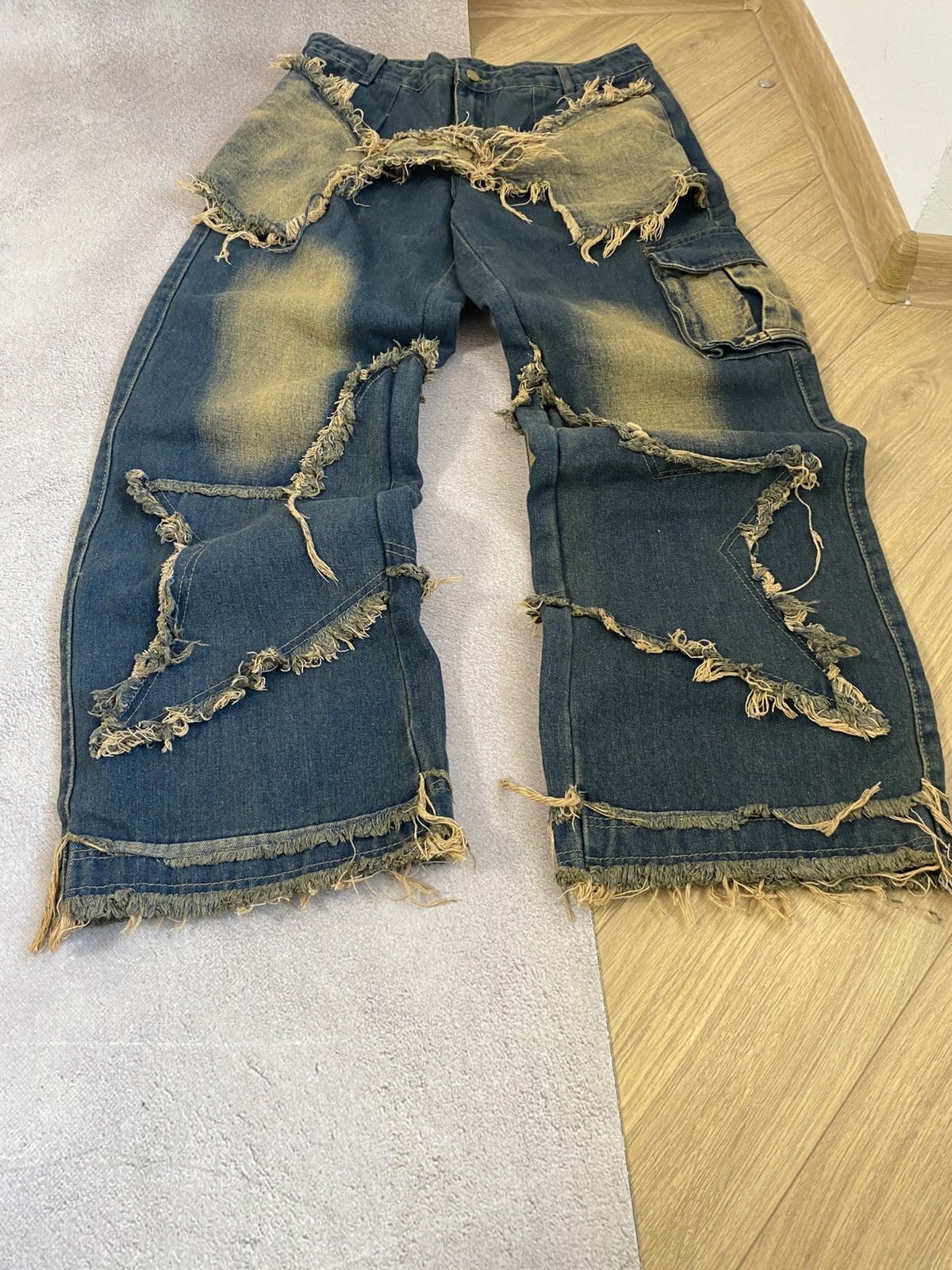 Japanese Brand × Vintage Japanese Baggy Tornado Mart style y2k Pants Jeans Size US 32 / EU 48 - 1 Thumbnail