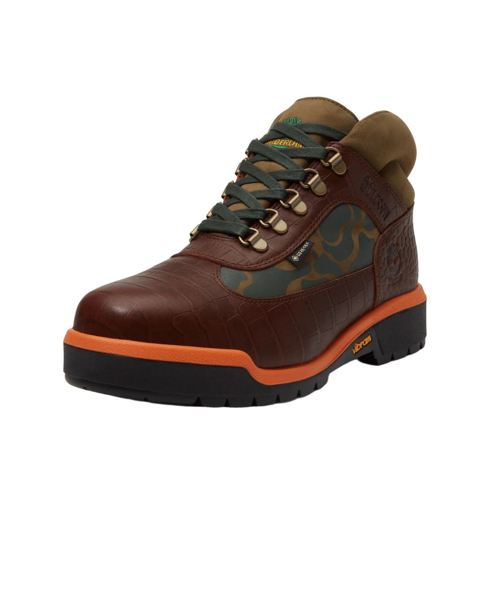 Timberland TIMBERLAND X STARCOW FIELD BOOT MID GTX BROWN/CAMO Size US 13 / EU 46 - 2 Thumbnail