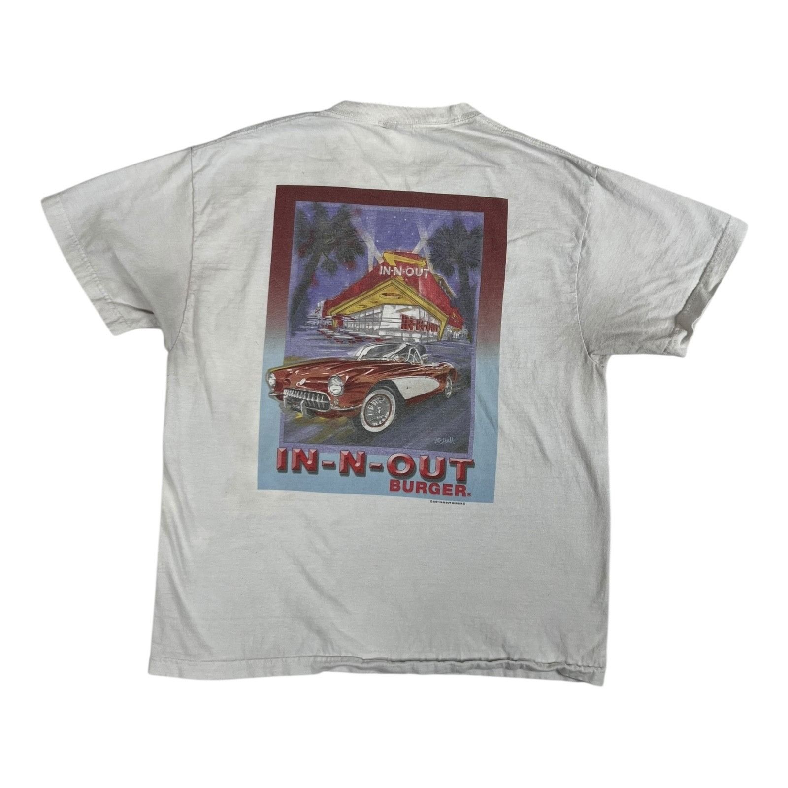 Other Vintage In N Out Burger Shirt Mens M/L White Fishermans Whar Size US M / EU 48-50 / 2 - 1 Thumbnail