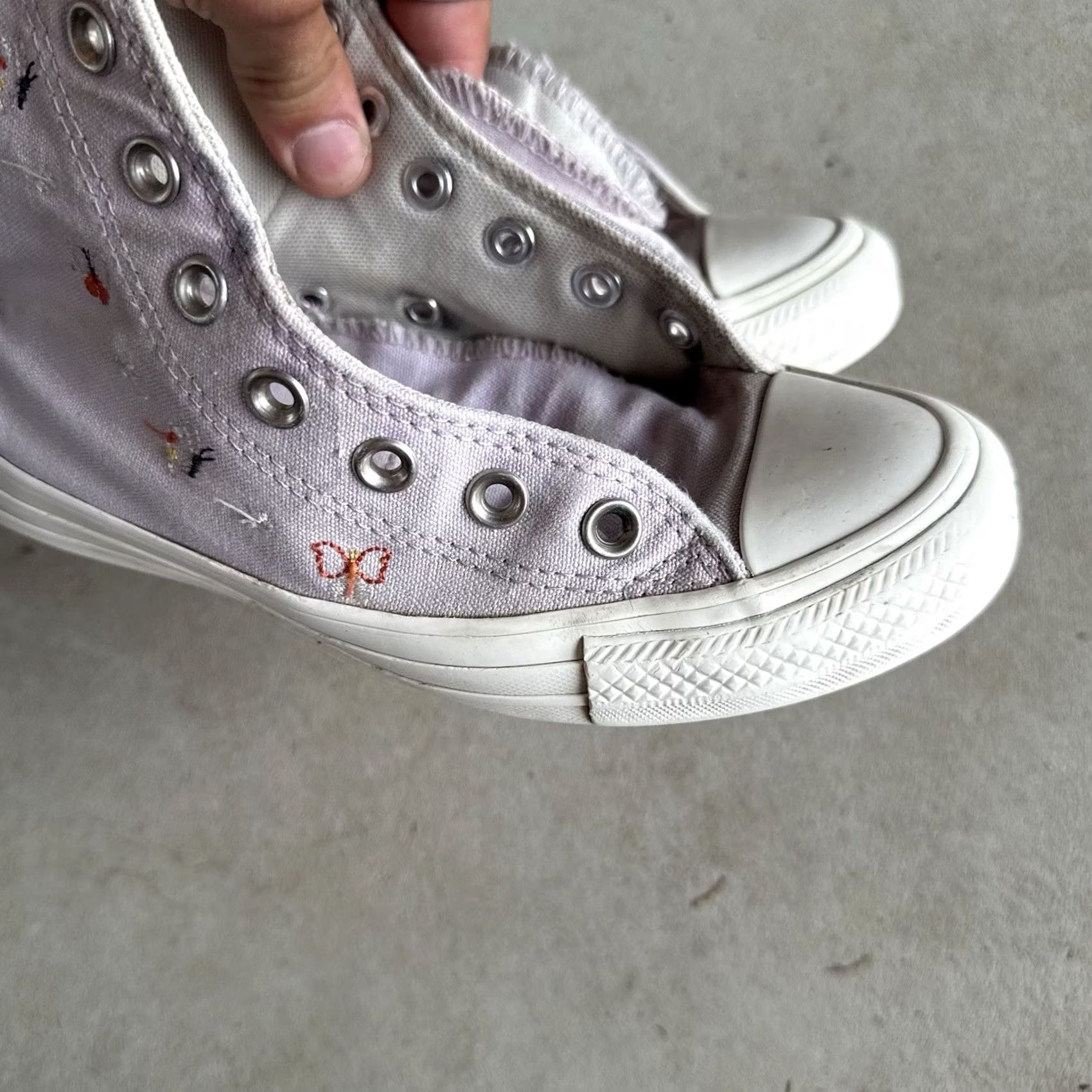 Converse Converse Chuck Taylor All Star Shoes Womens Size 6 Purple Hi Top Butterfly Wings Sneakers Size S / US 4 / IT 40 - 3 Thumbnail