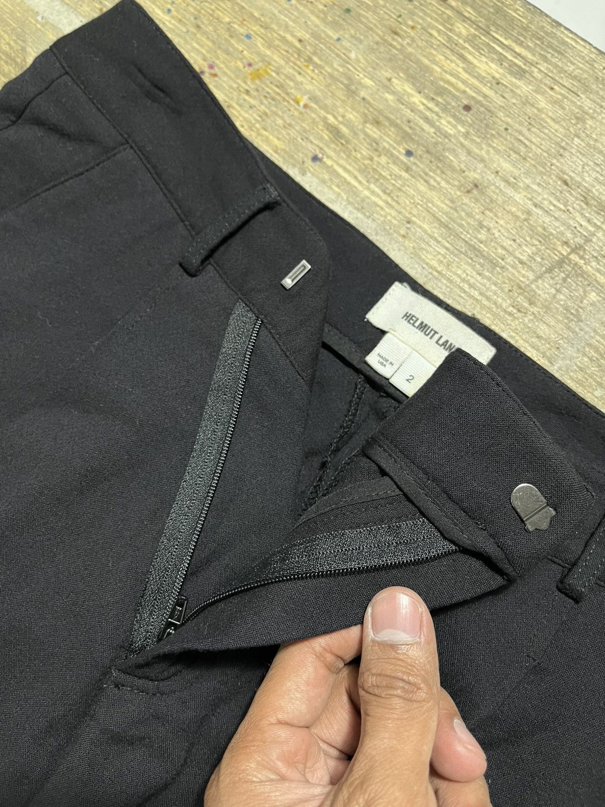 Helmut Lang Helmut Lang Noa Suiting Angle Front Viscose blend Pants Size 26" / US 2 / IT 38 - 9 Thumbnail