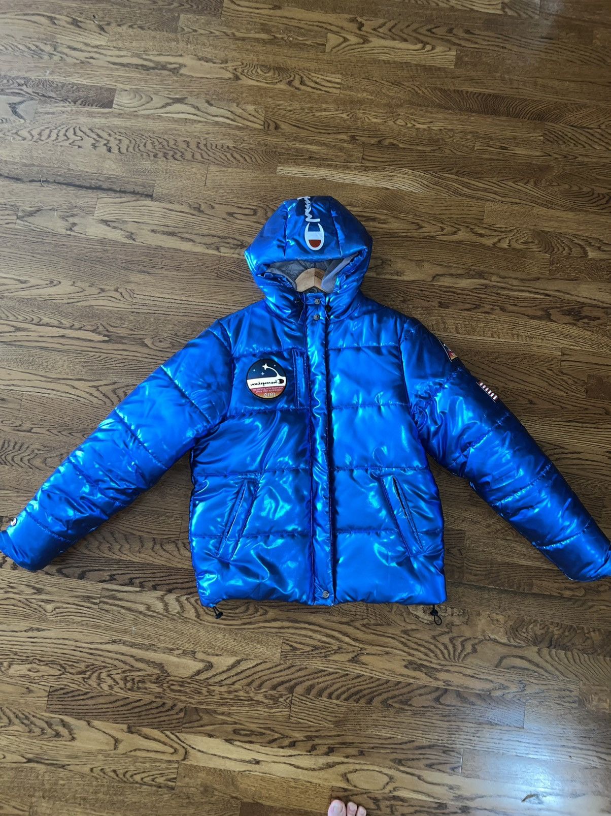 Champion Champion x NASA PufferJacket Mens Sizing Blue Space Size US M / EU 48-50 / 2 - 2 Thumbnail