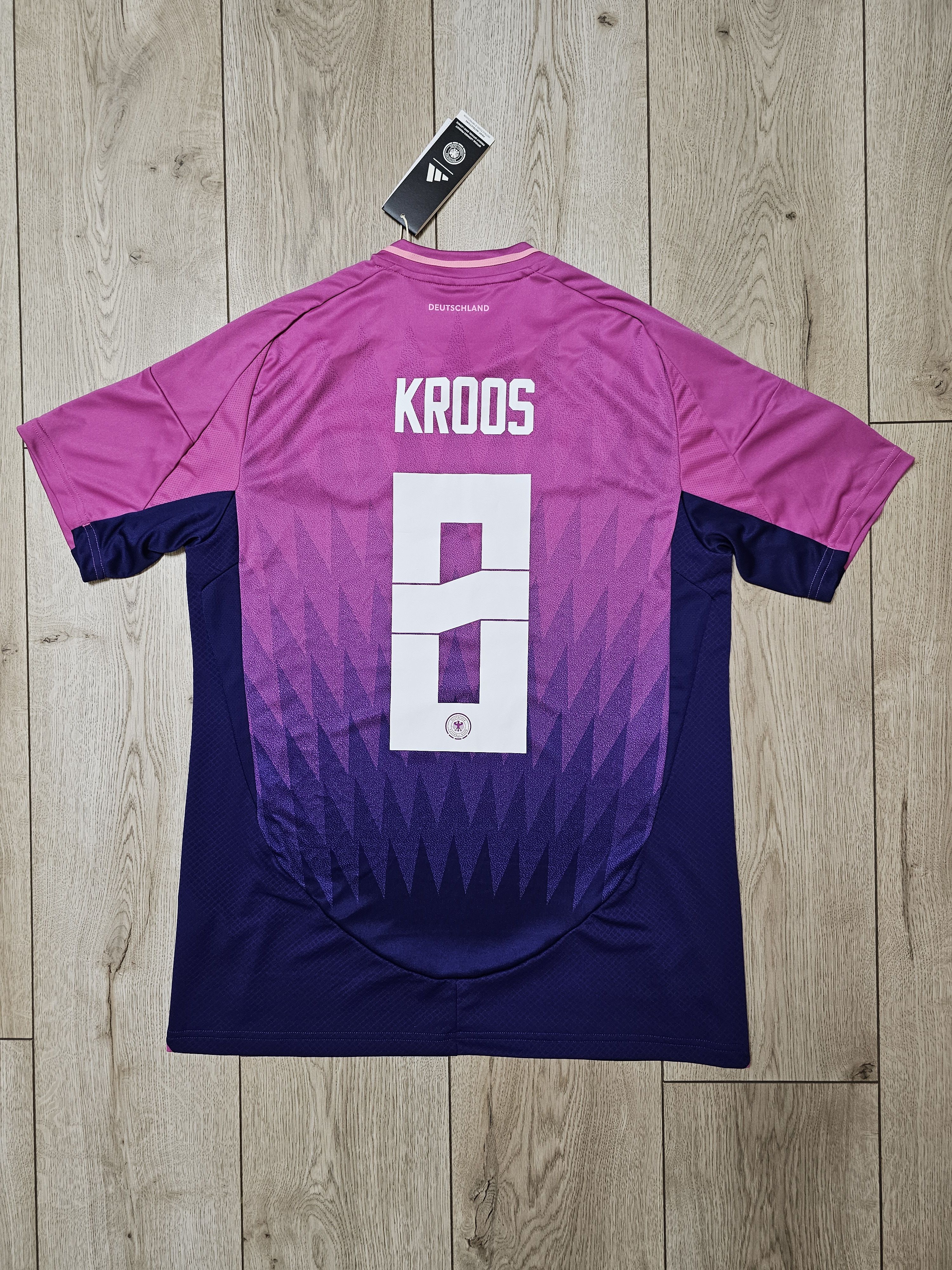 Adidas GERMANY 2024 AWAY EURO KROOS FOOTBALL SHIRT SOCCER JERSEY Size US M / EU 48-50 / 2 - 1 Thumbnail