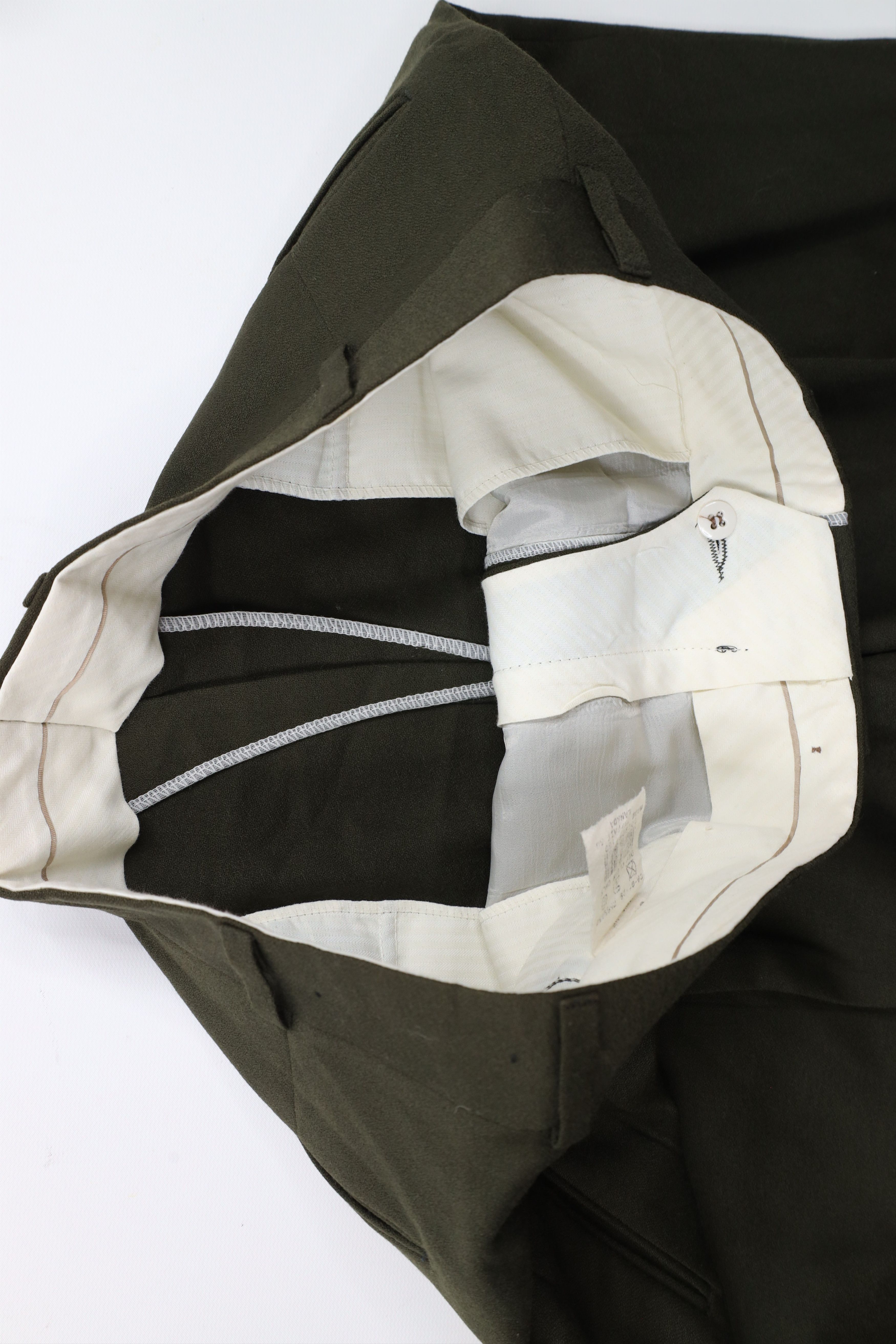 Vintage Vintage 90s Streetwear Cuffed Wide Leg Chino Pants Green Size US 36 / EU 52 - 7 Thumbnail