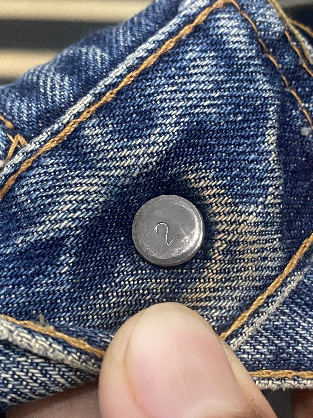 Levi's × Levi's Vintage Clothing Rare Vintage 80s Levi’s Big E Distressed Jeans Made Usa Size US 34 / EU 50 - 15 Thumbnail