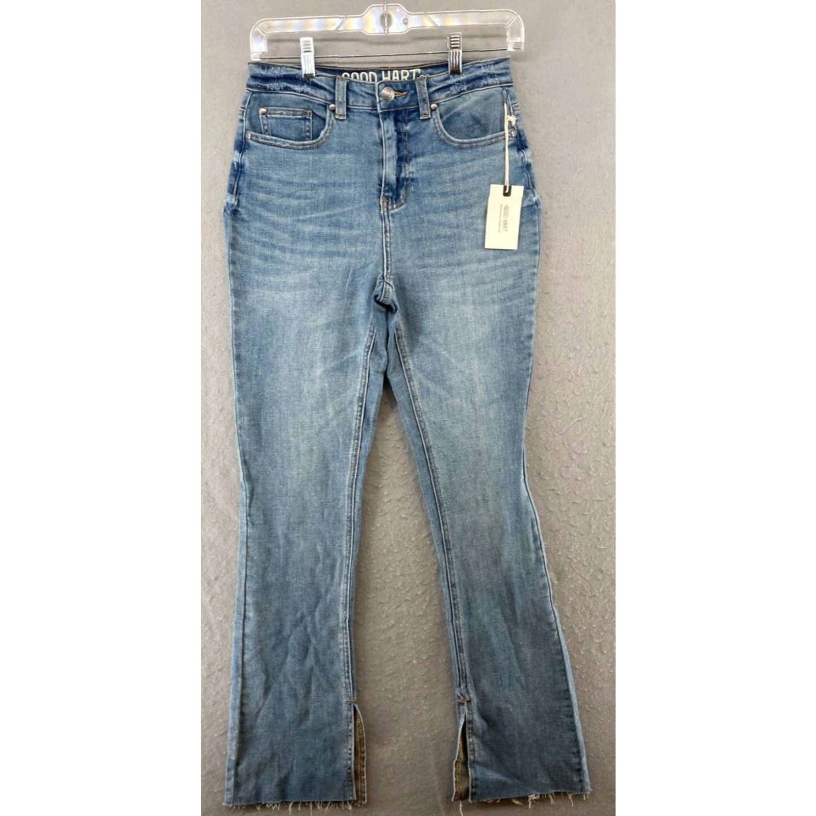 Vintage Good Hart Jeans Womens 0 high Rise Slit Flare NWT Size 25" / US 0 / IT 36 - 2 Thumbnail