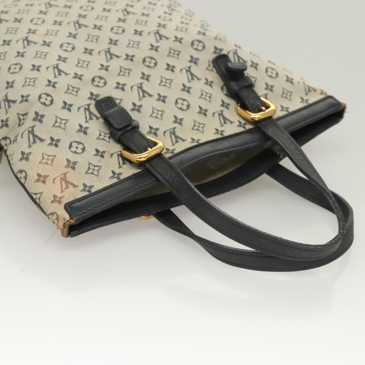 Louis Vuitton LOUIS VUITTON Monogram Mini Françoise Tote Bag Blue M92208 Size ONE SIZE - 6 Thumbnail