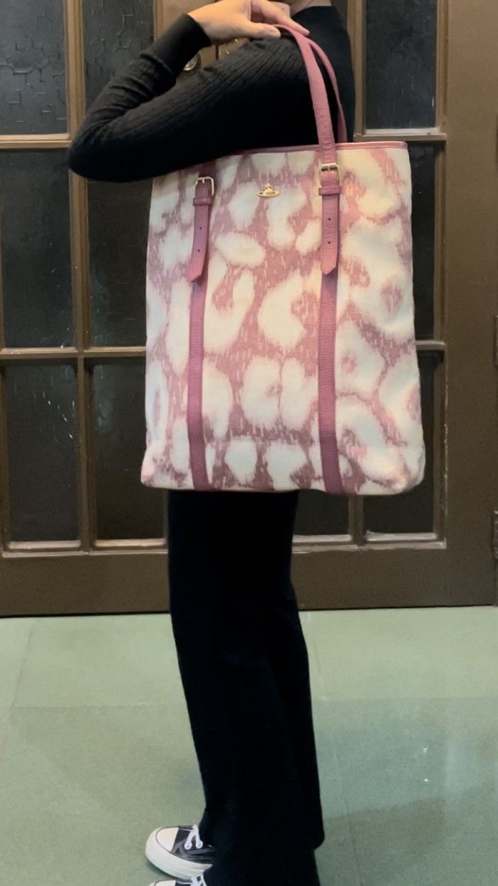 Vivienne Westwood Canvas Leopard Tote Bag - Tall Size ONE SIZE - 17 Thumbnail