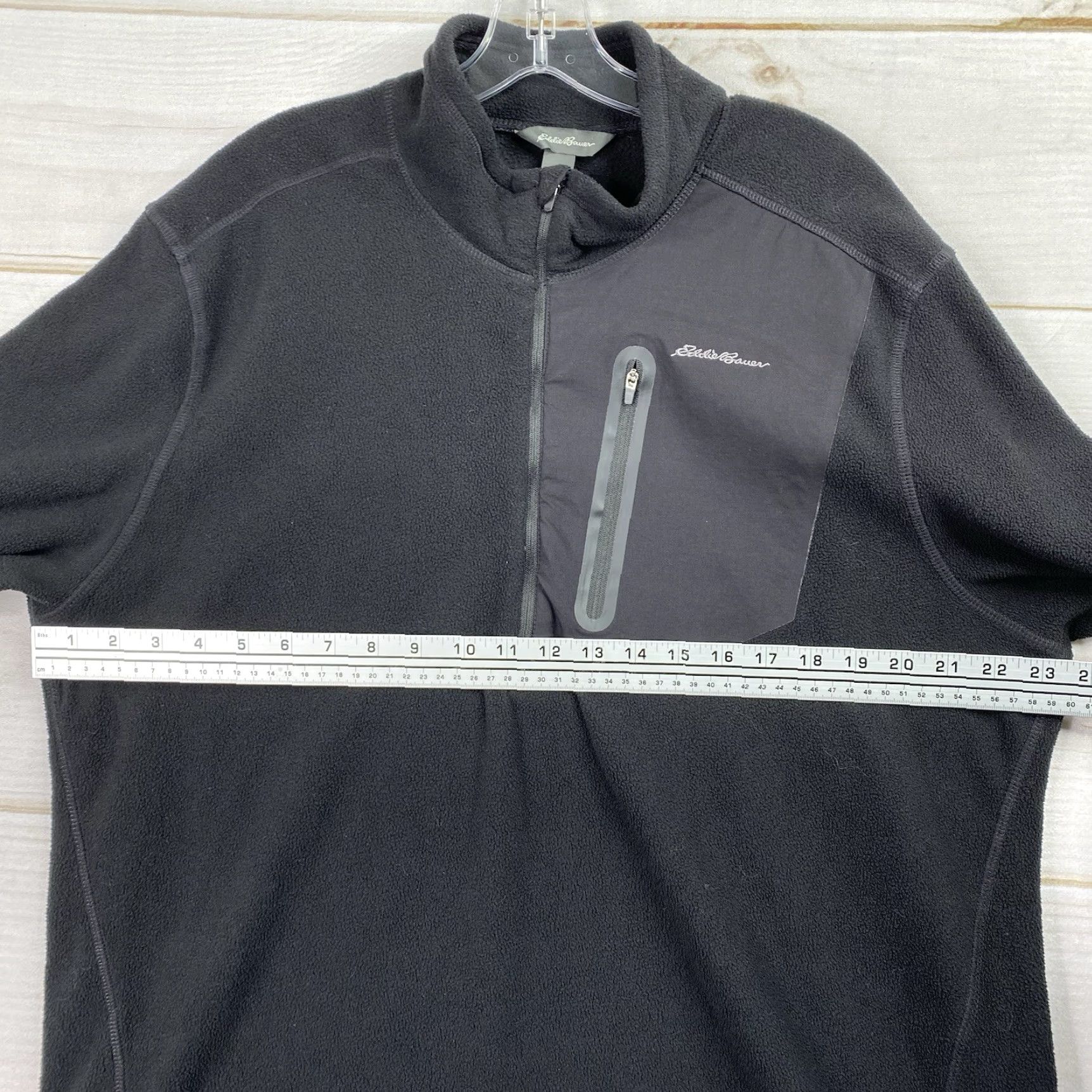 Eddie Bauer Eddie Bauer Pullover Mens XL Black Performance Half Zip Fleece Lightweight Size US XL / EU 56 / 4 - 5 Thumbnail