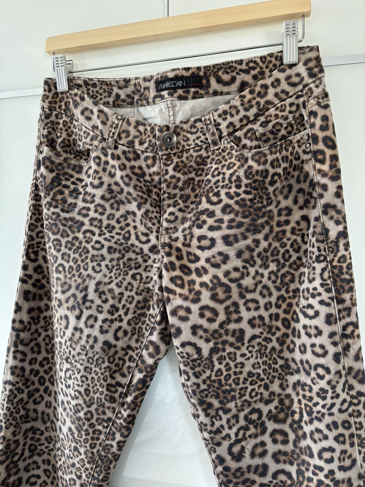 Designer Leopard print jeans M glamour Size 30" / US 8 / IT 44 - 4 Thumbnail