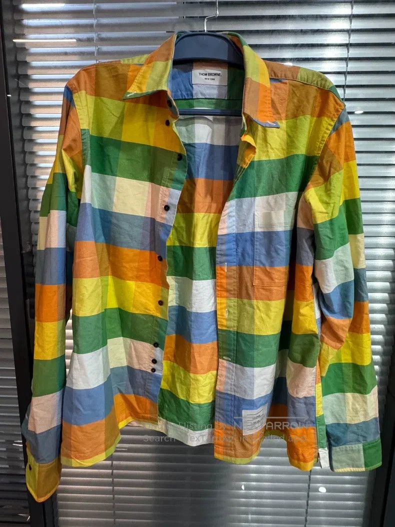 Thom Browne Thom Browne Oxford cloth shirt Size US XL / EU 56 / 4 - 1 Thumbnail
