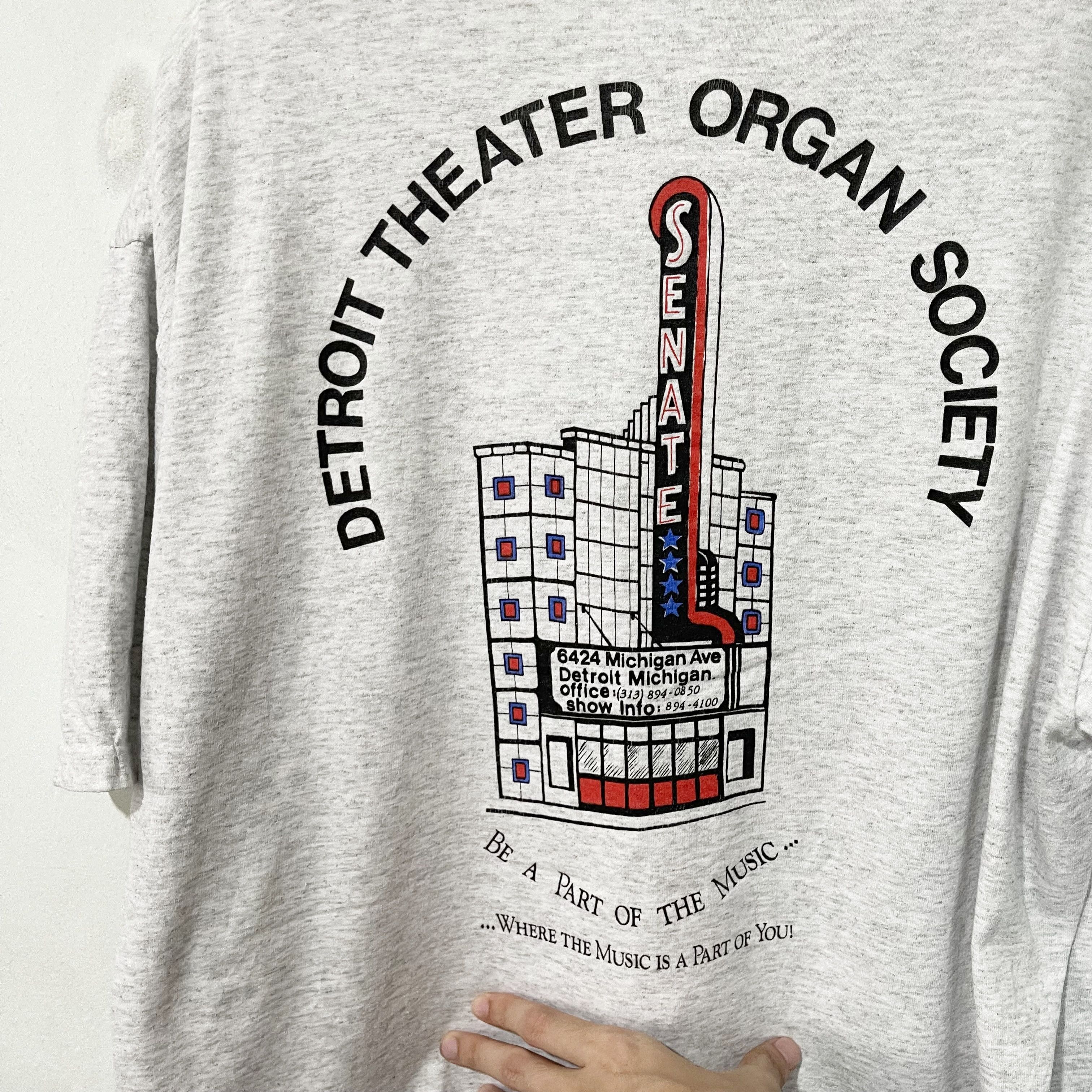 Vintage Vintage 90s Detroit Theater Organ Shirt Size US XL / EU 56 / 4 - 4 Thumbnail