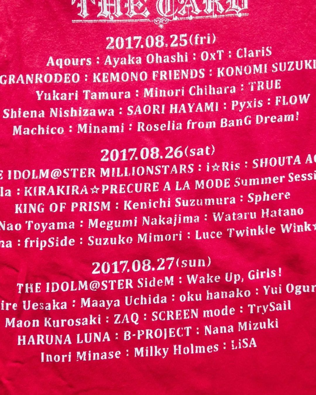 Anime × Band Tees × Japanese Brand Animelo Summer Live 2017 Band Idol Tees Size US L / EU 52-54 / 3 - 3 Thumbnail